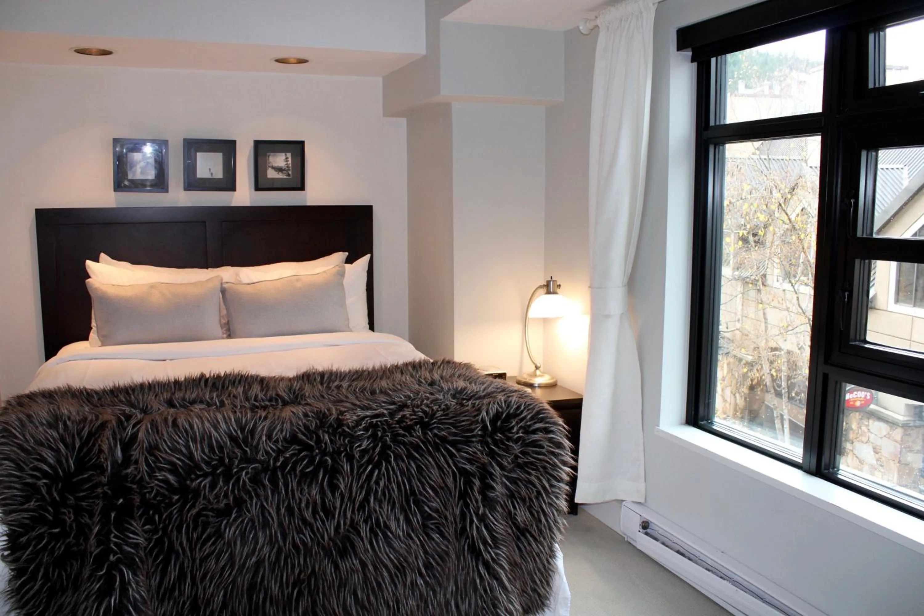 Bedroom, Bed in Gibbons Life Accommodations