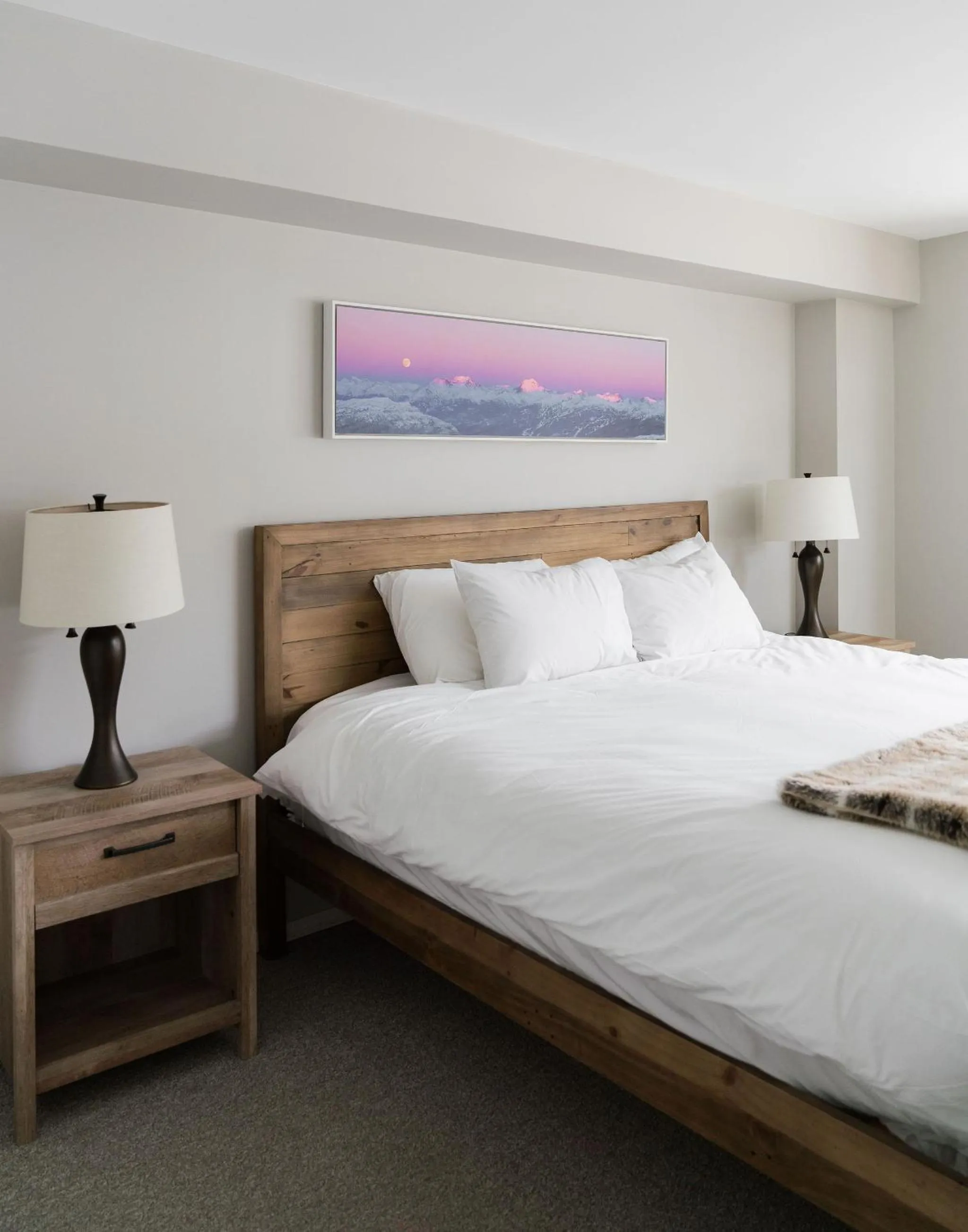 Bed in Gibbons Life Accommodations