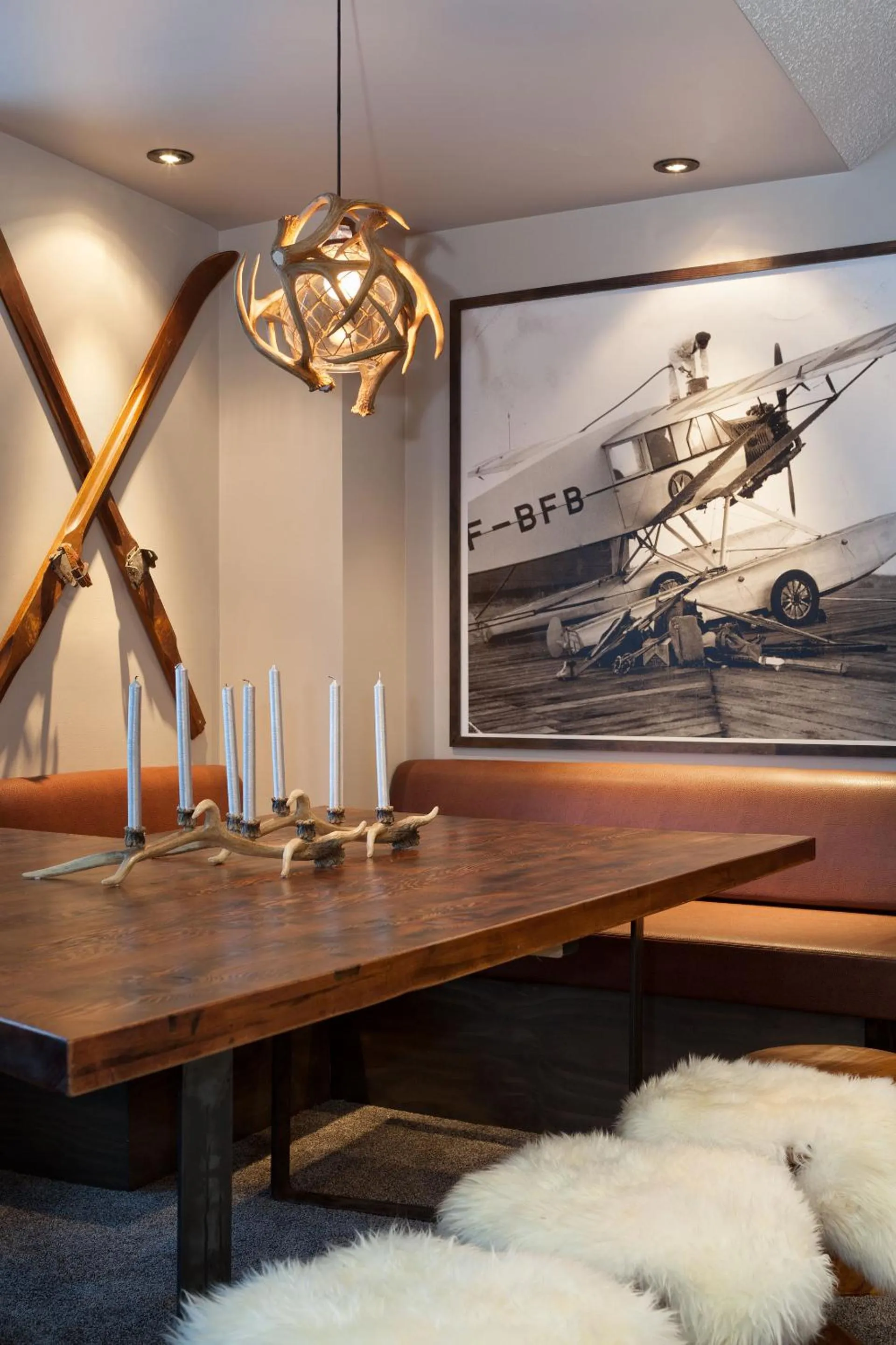 Dining area in Gibbons Life Accommodations