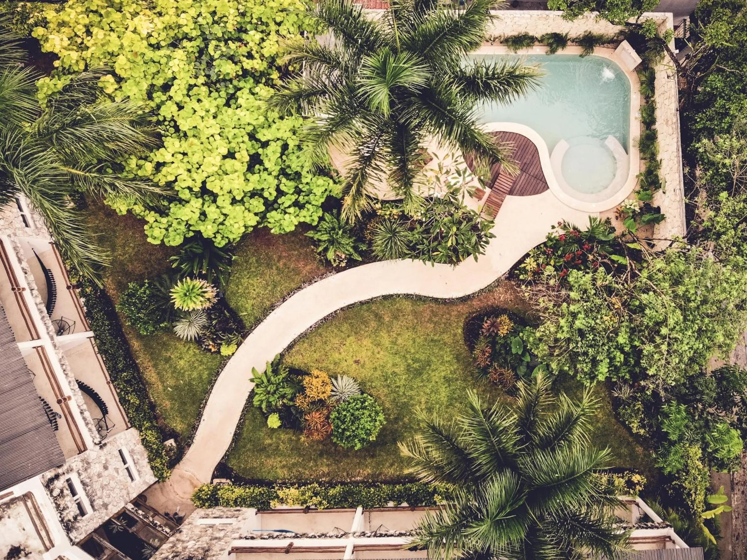Bird's eye view in Hotel Aires Bacalar