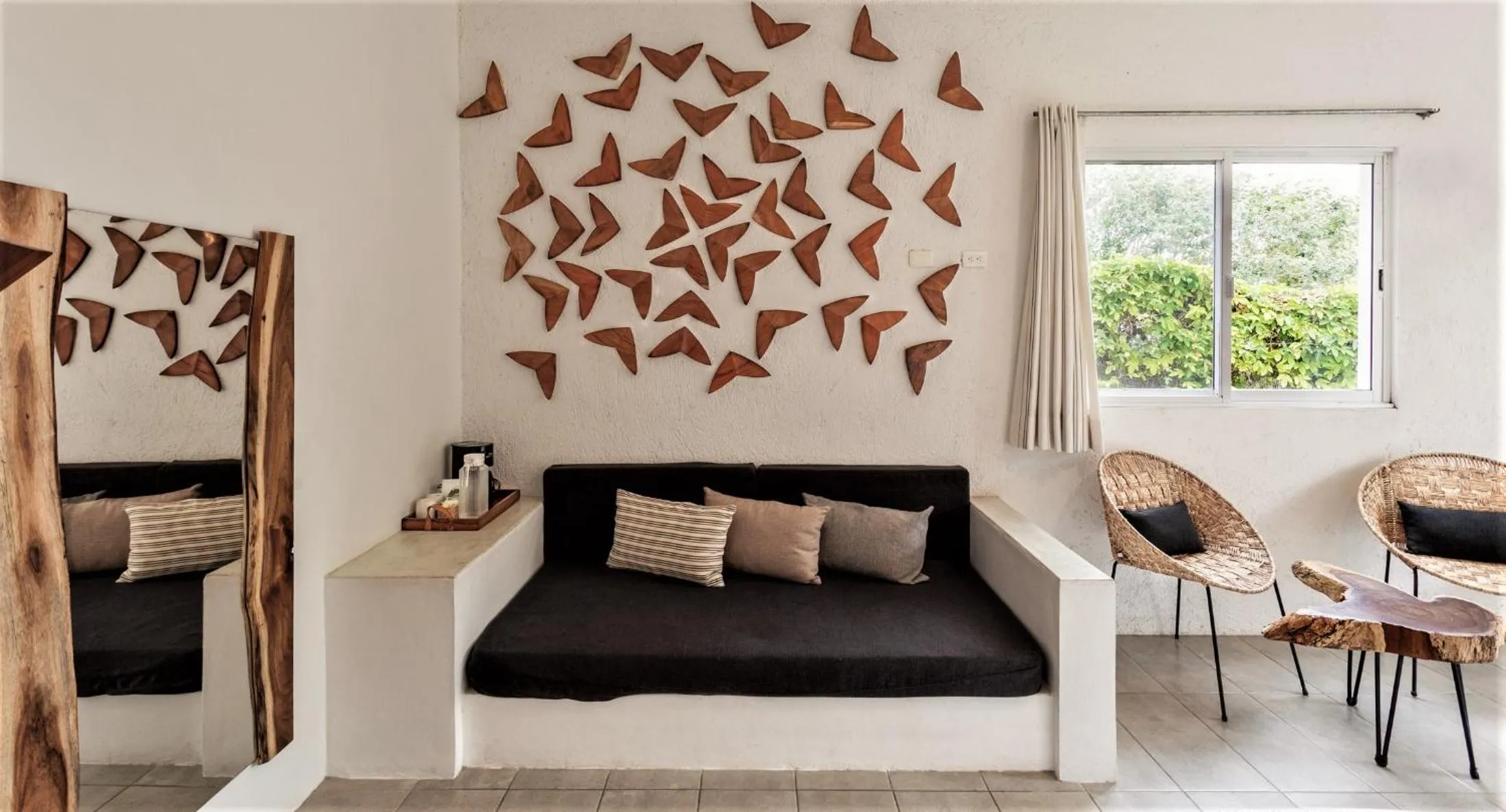 Bed in Hotel Aires Bacalar