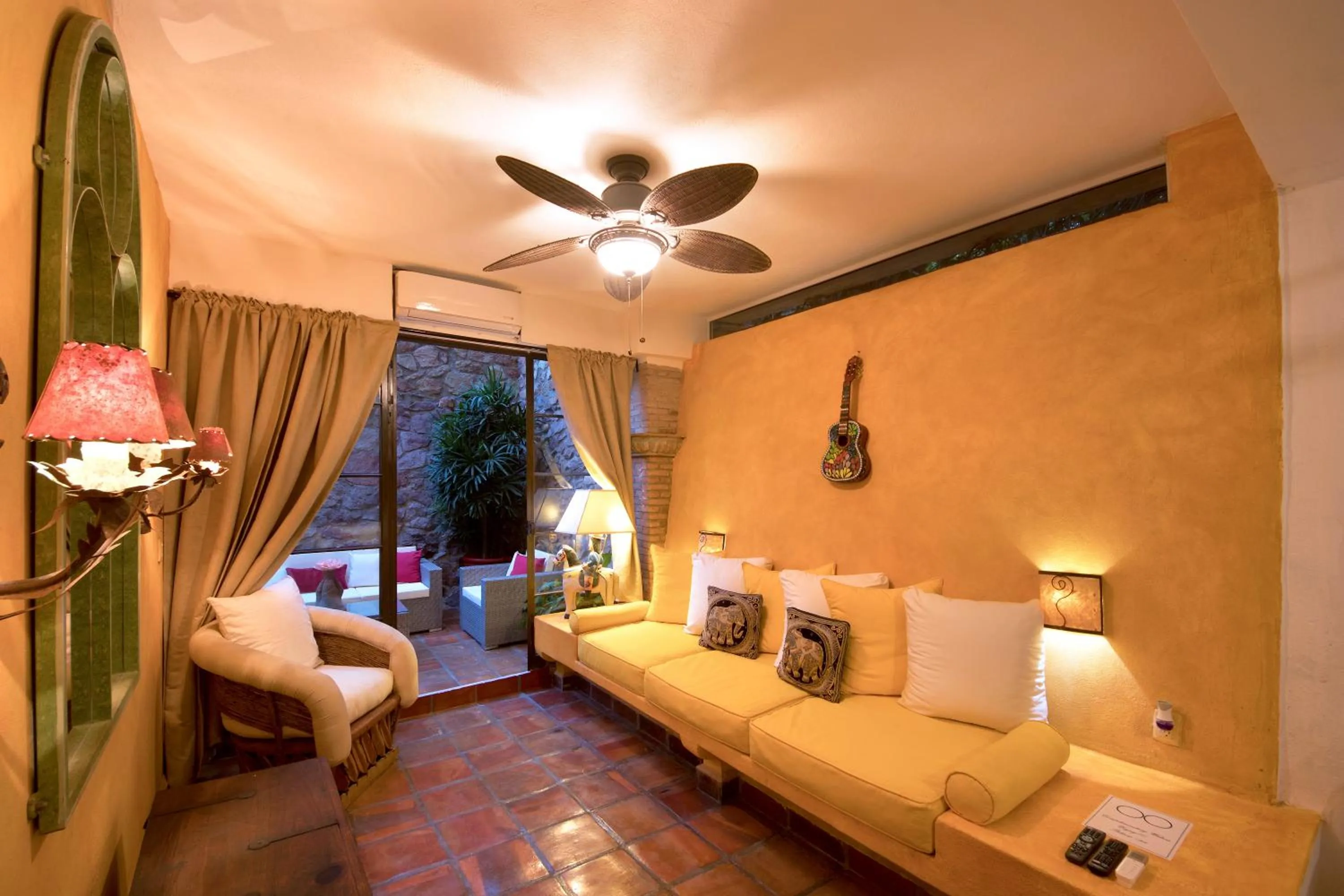 Seating area, Bed in Villa Lola - Adults Only