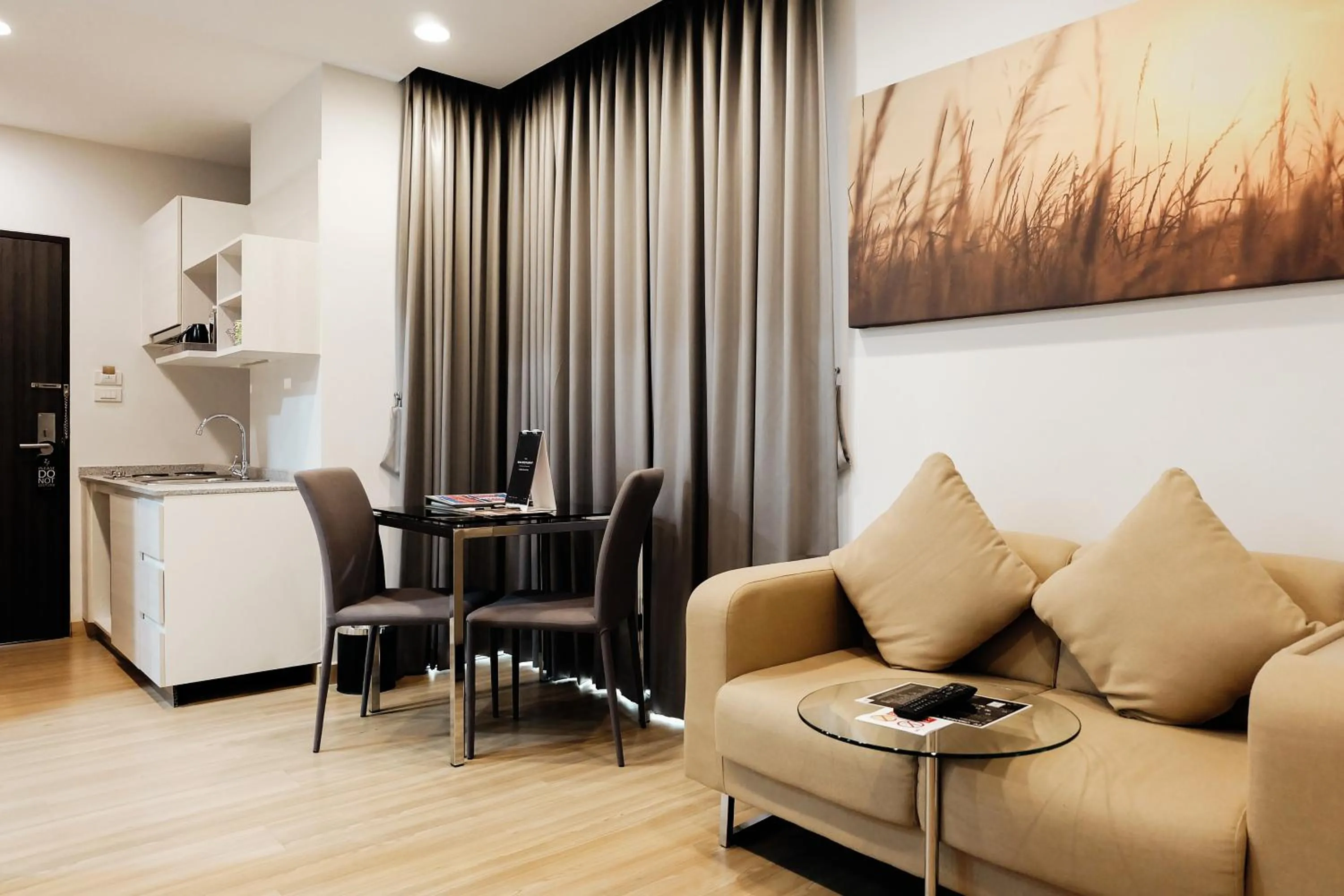 Living room in Brique Hotel Chiangmai