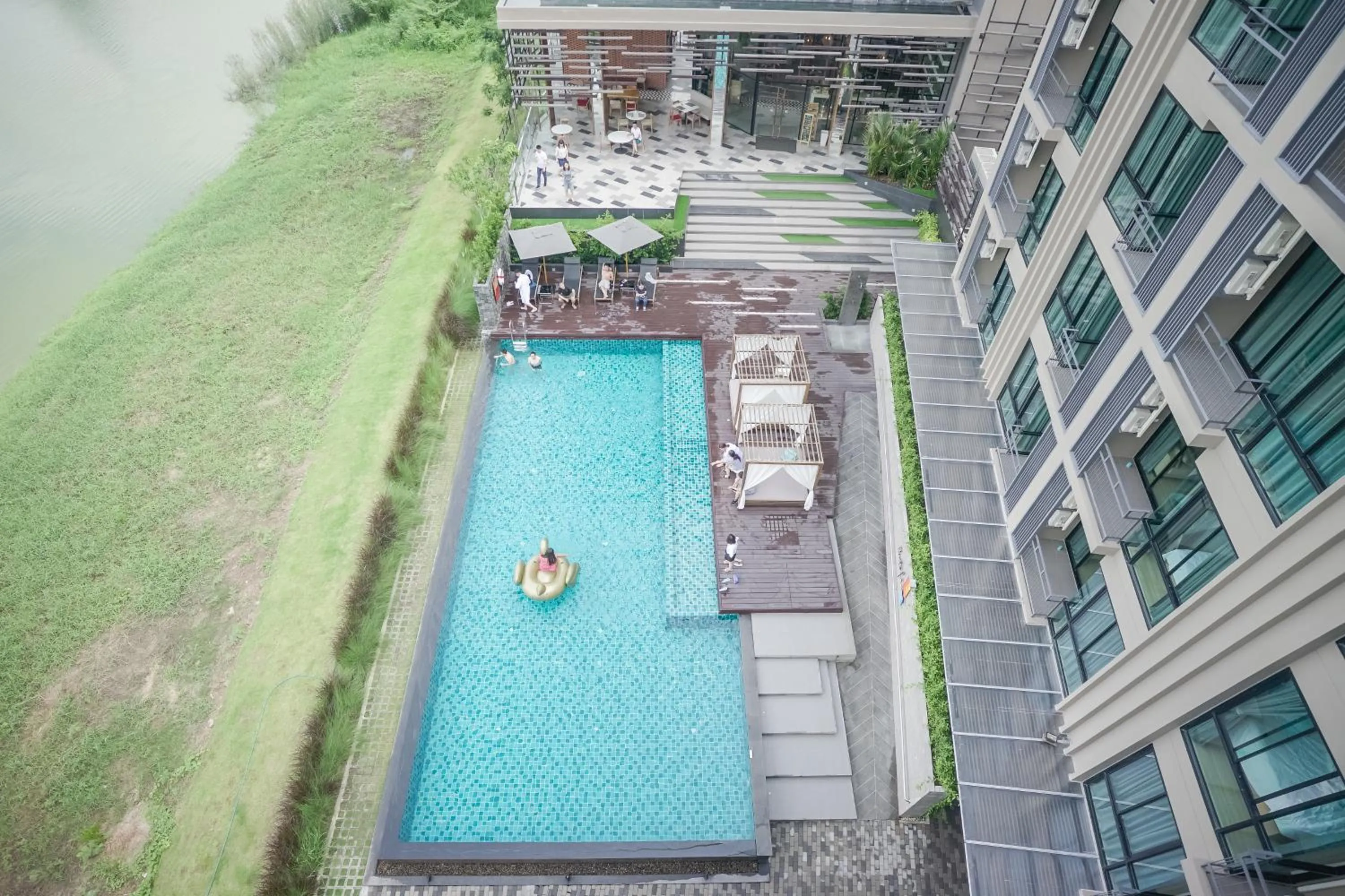 Pool view in Brique Hotel Chiangmai
