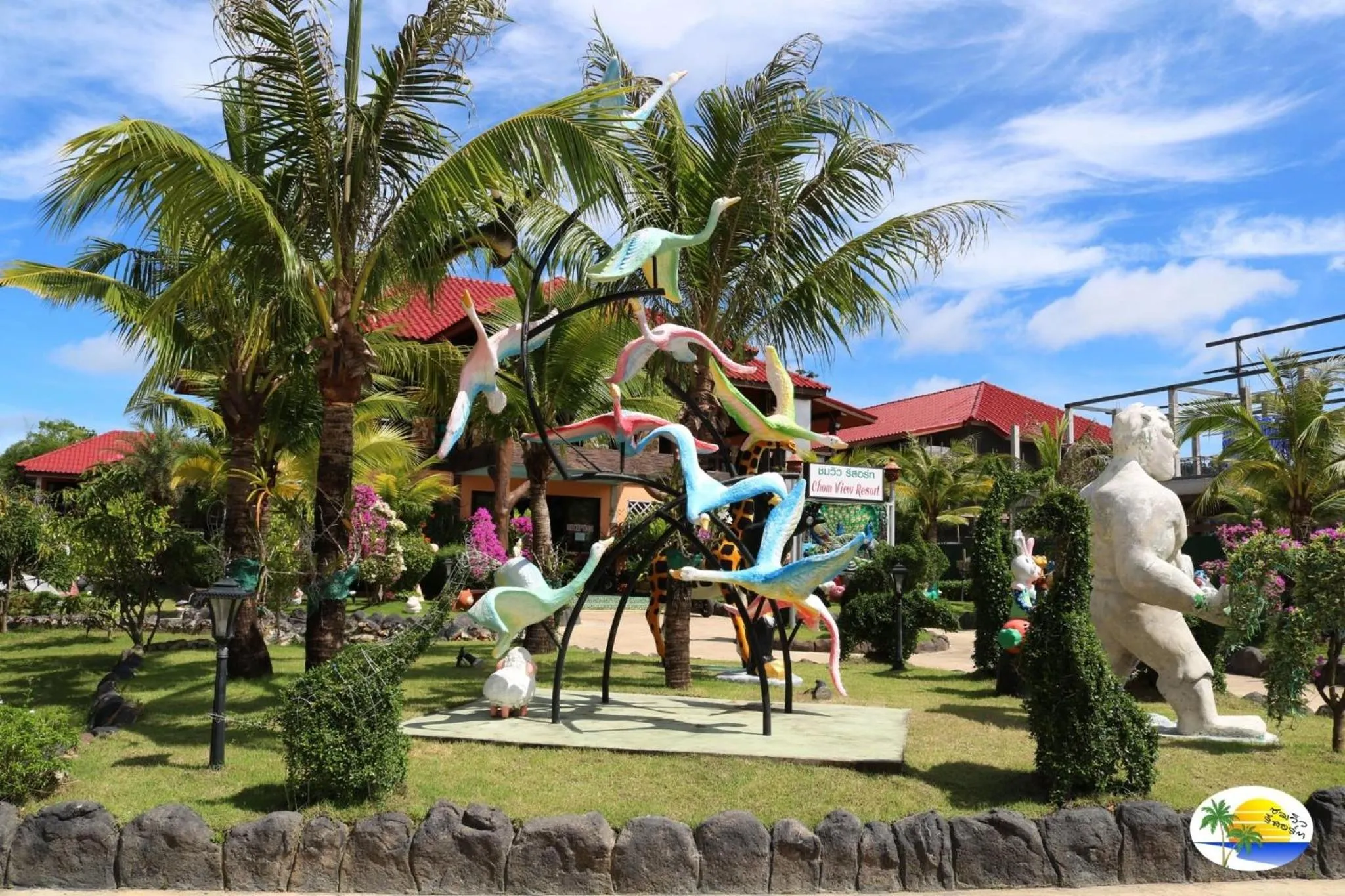 Garden view in Chomview Resort