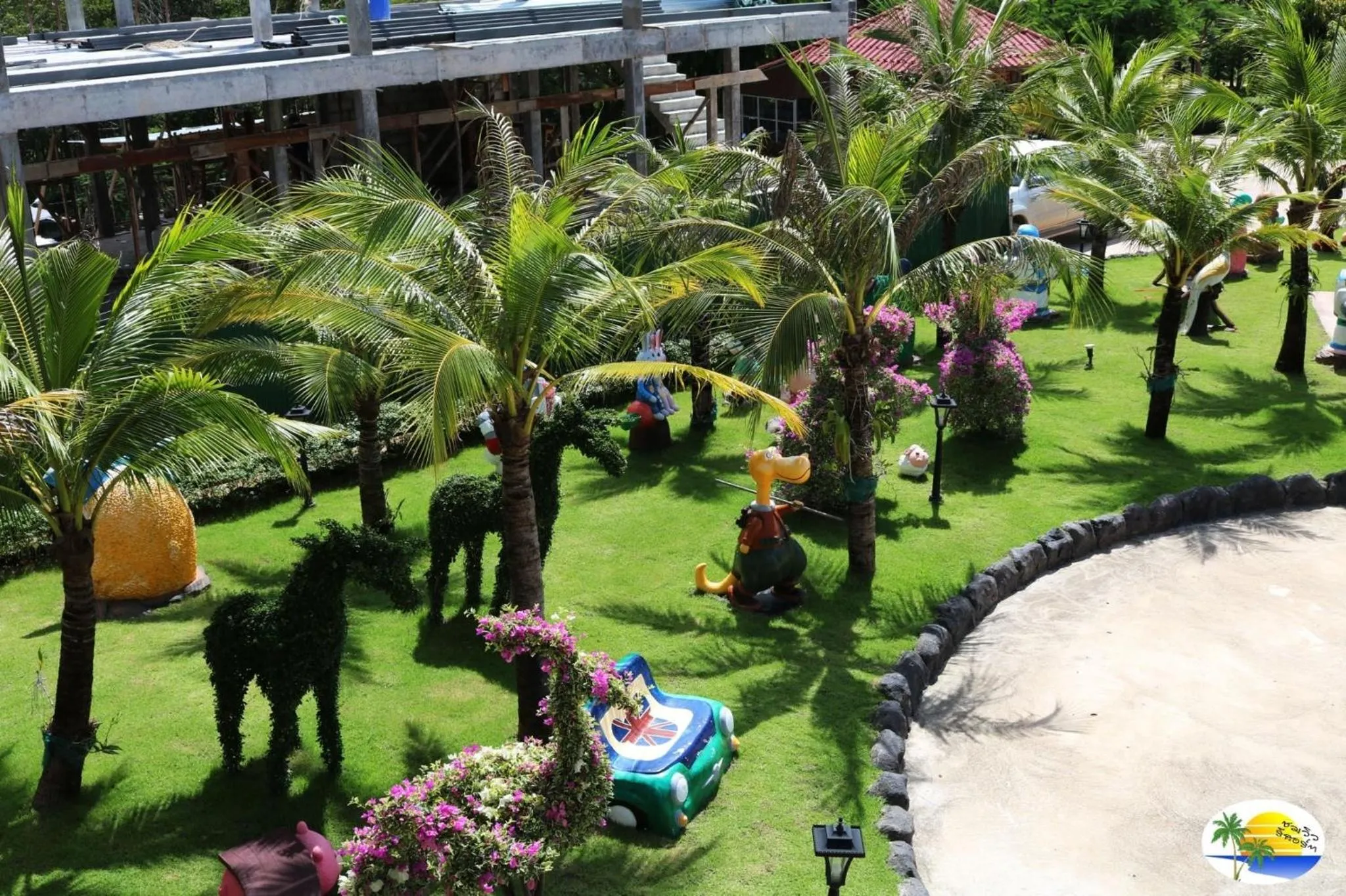 Garden view in Chomview Resort