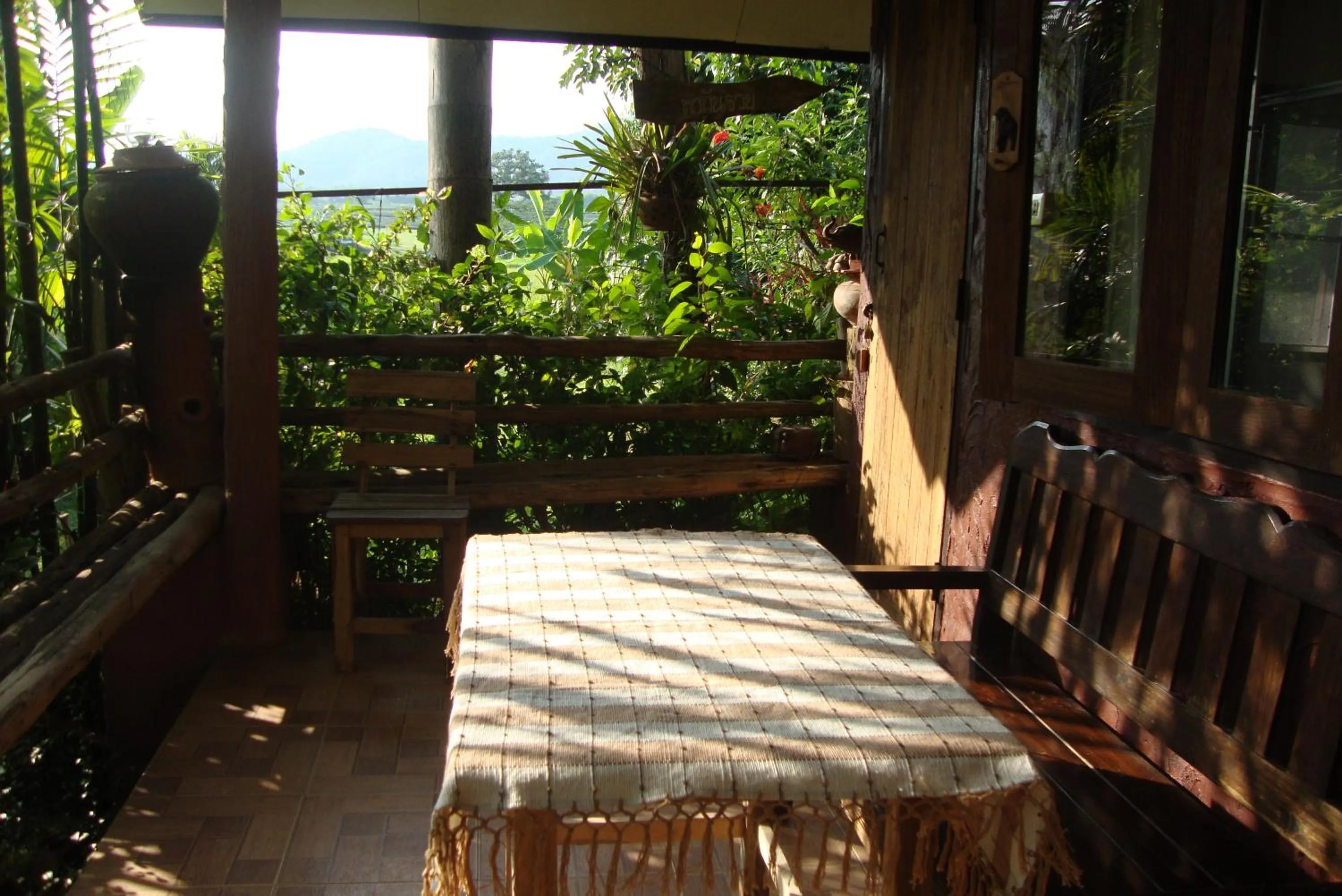 Balcony/Terrace in Baan Suan Jantra Home Stay