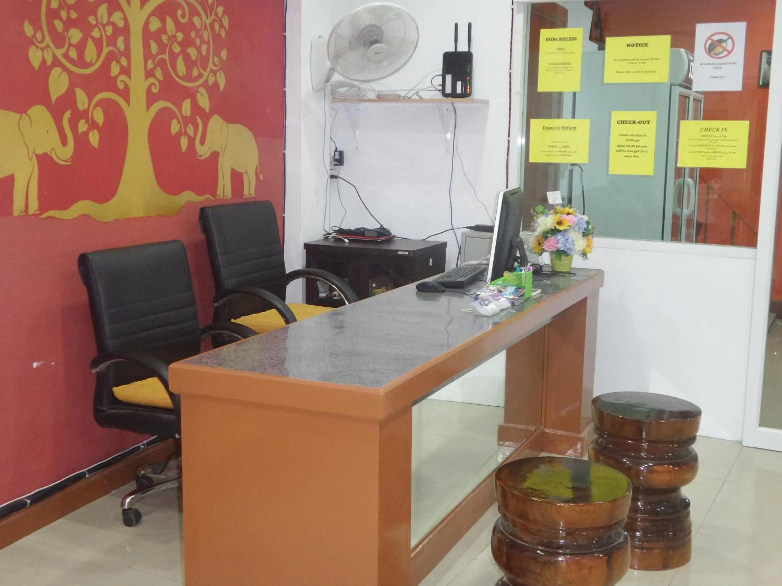 Lobby or reception in Home Base Hostel