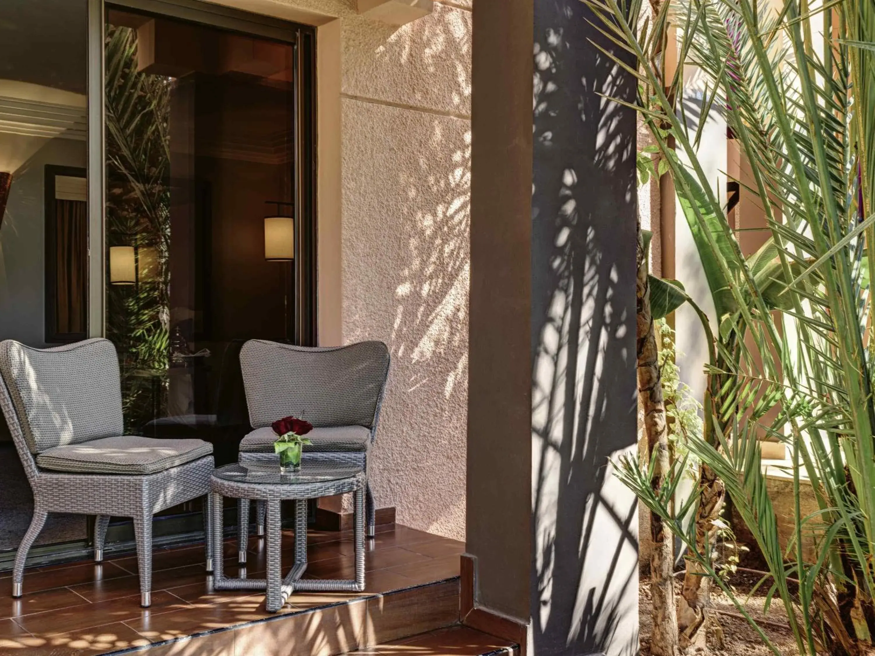 Superior King Room with Terrace and Pool View - single occupancy in Mövenpick Hotel Mansour Eddahbi Marrakech Superior King Room with Terrace and Pool View - single occupancy in Mövenpick Hotel Mansour Eddahbi Marrakech