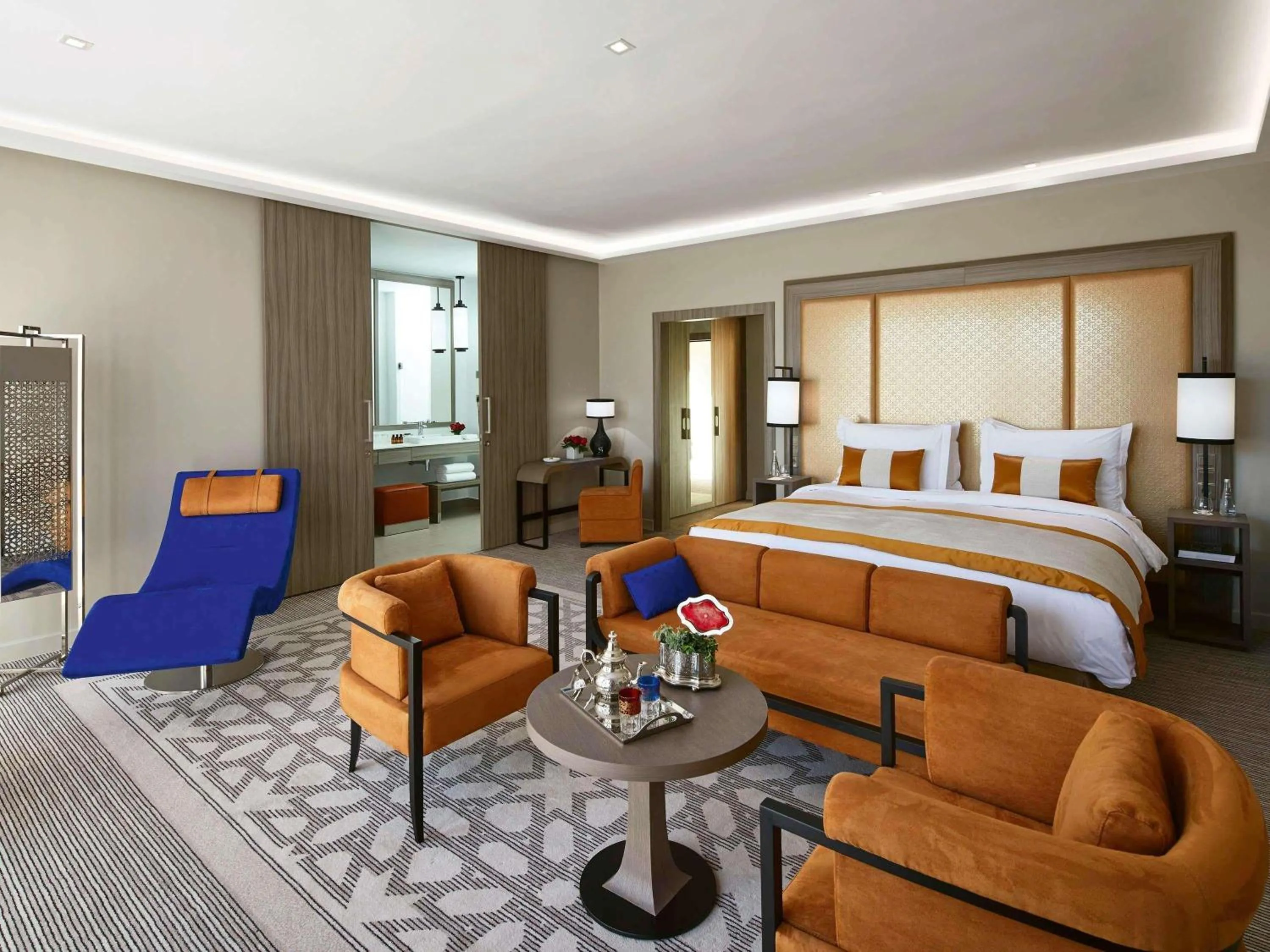 Bedroom, Bed in Mövenpick Hotel Mansour Eddahbi Marrakech