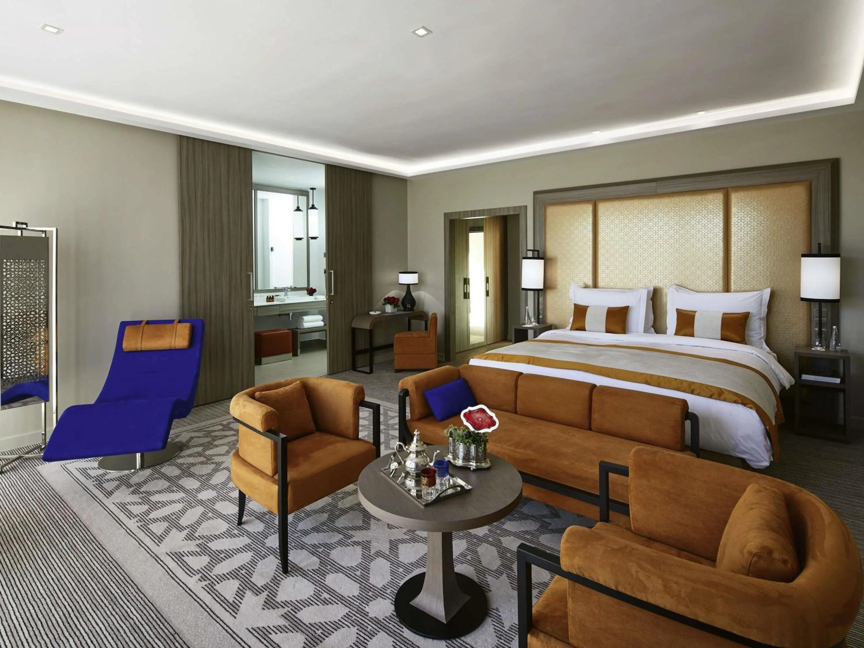 Bedroom, Bed in Mövenpick Hotel Mansour Eddahbi Marrakech