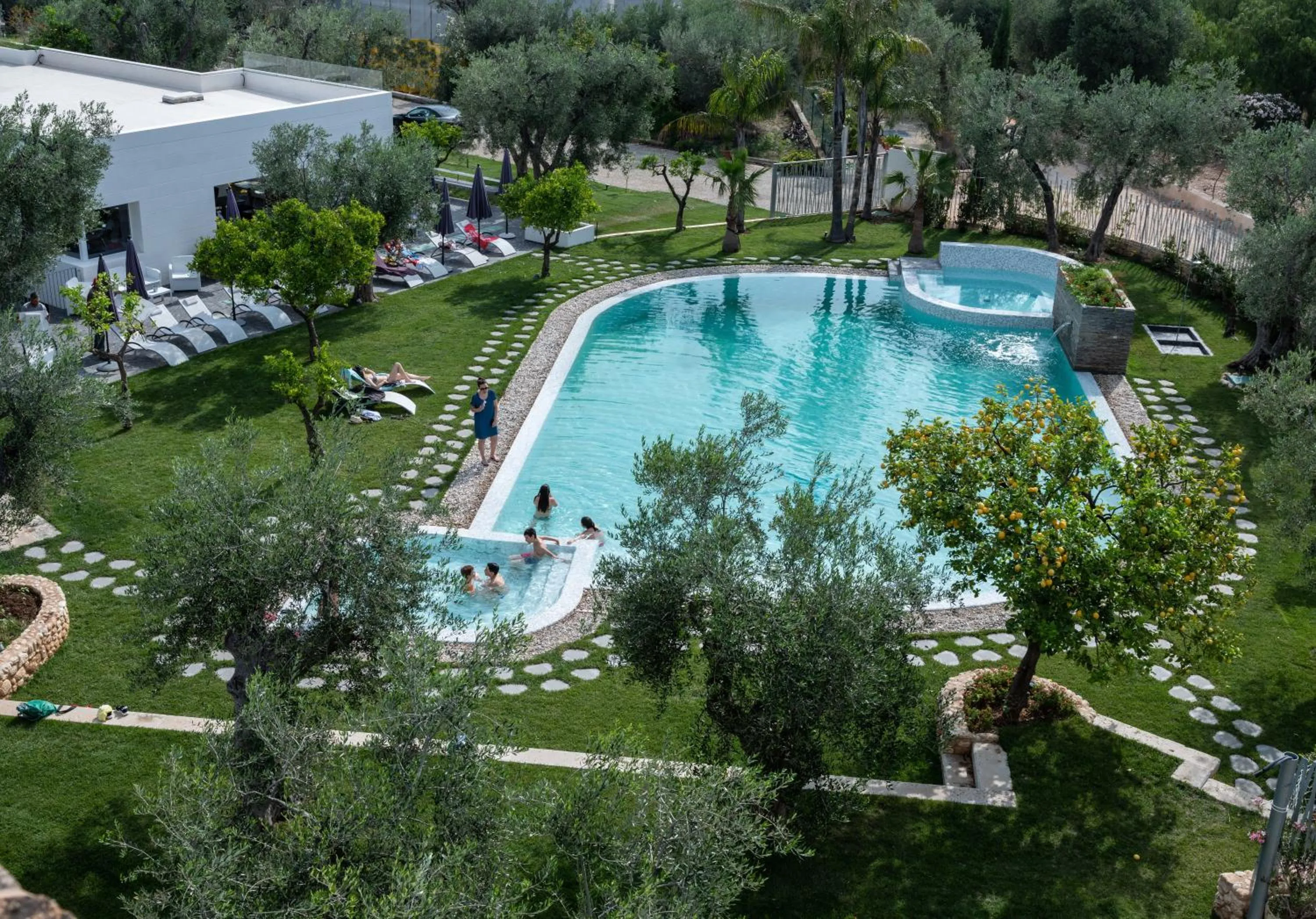 Bird's eye view in Hotel Torre Santamaria Resort