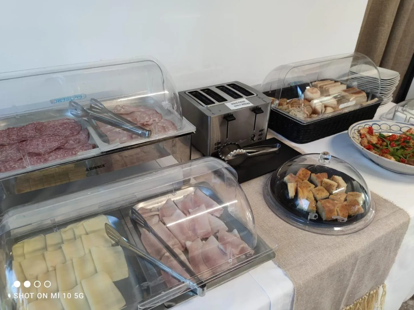Continental breakfast in Hotel Torre Santamaria Resort