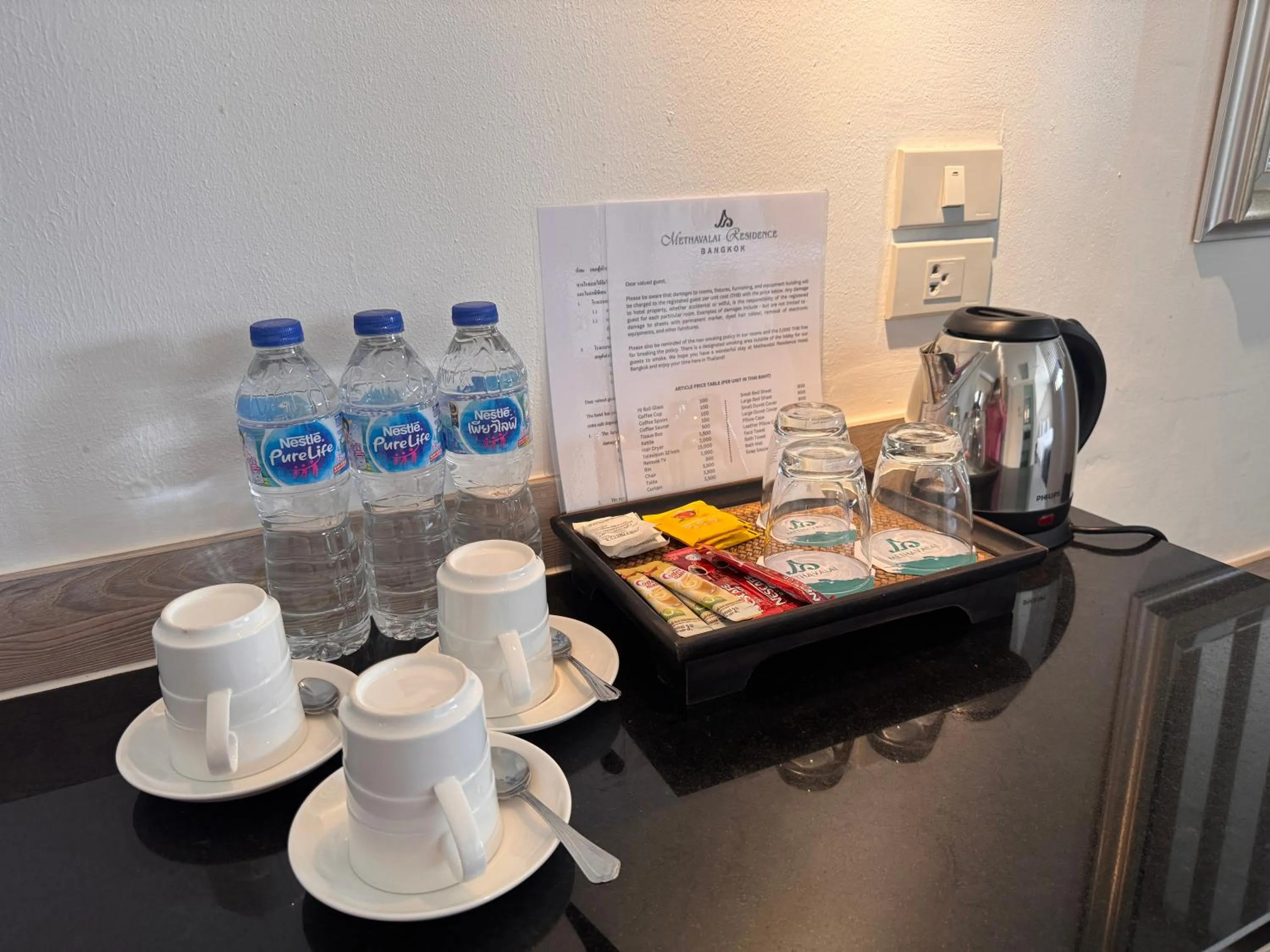 Coffee/tea facilities in Methavalai Residence Hotel