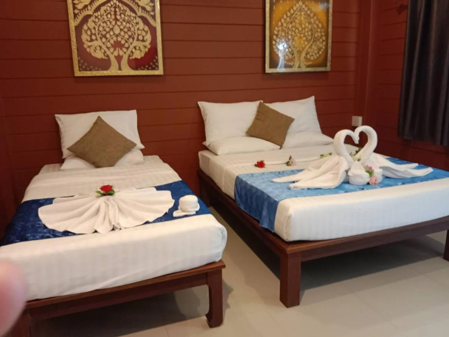 Bed in Sri Siam Resort