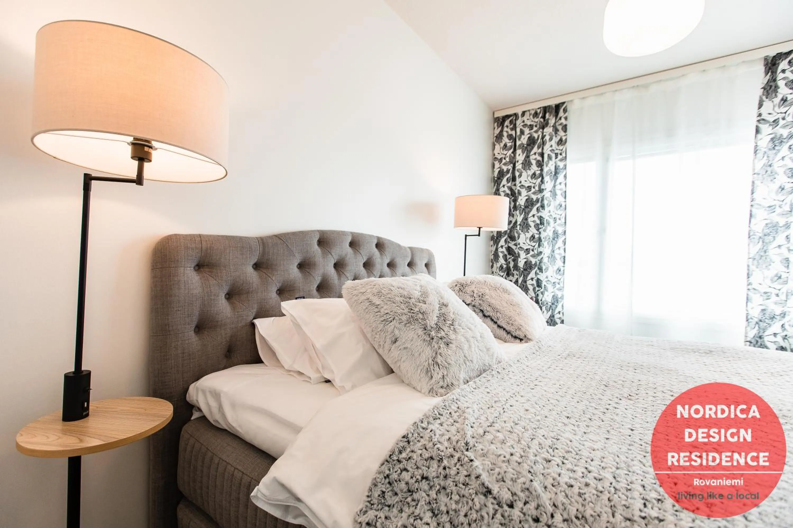 Bed in Nordica Design Residence Rovaniemi