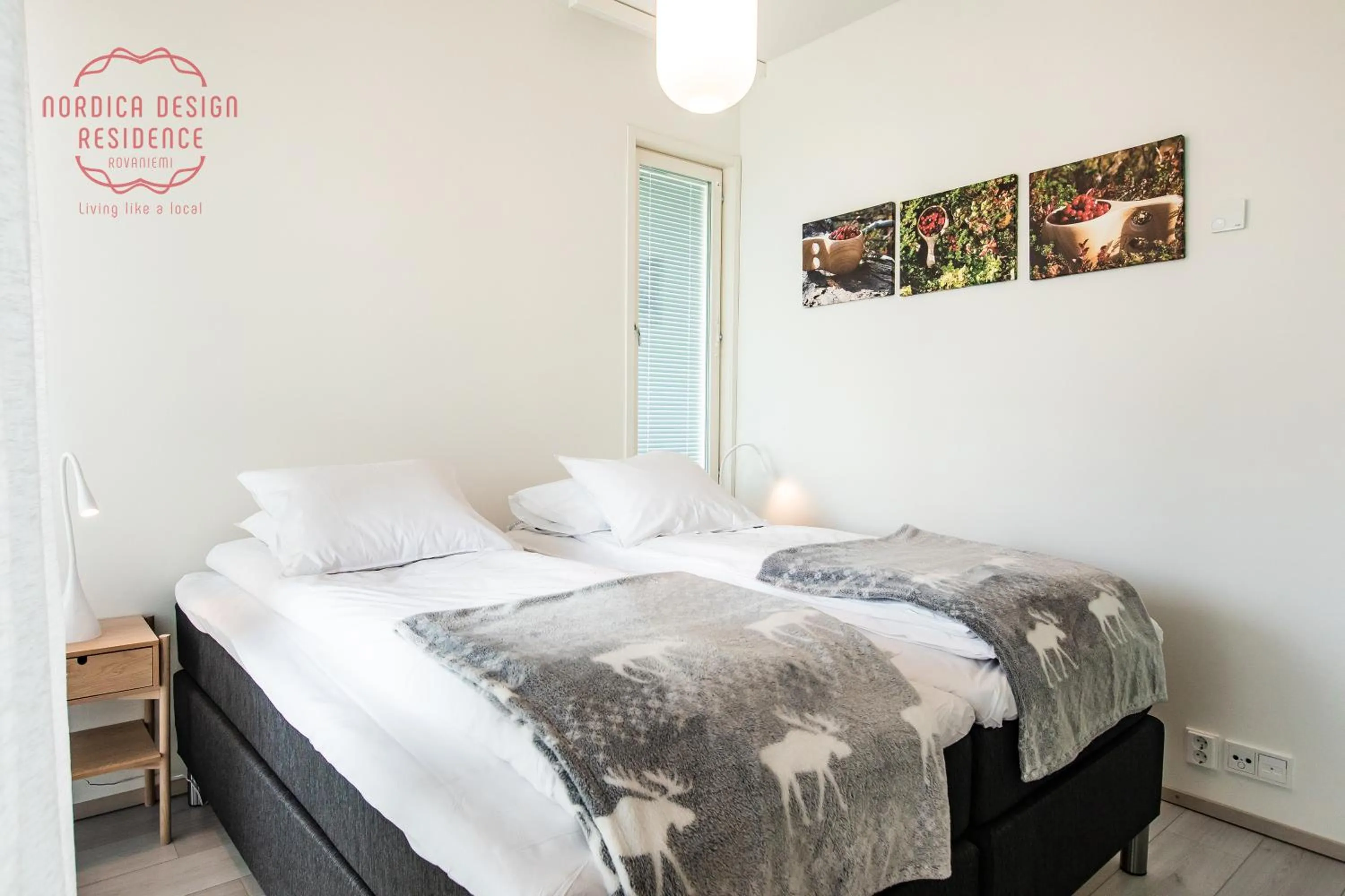 Bed in Nordica Design Residence Rovaniemi