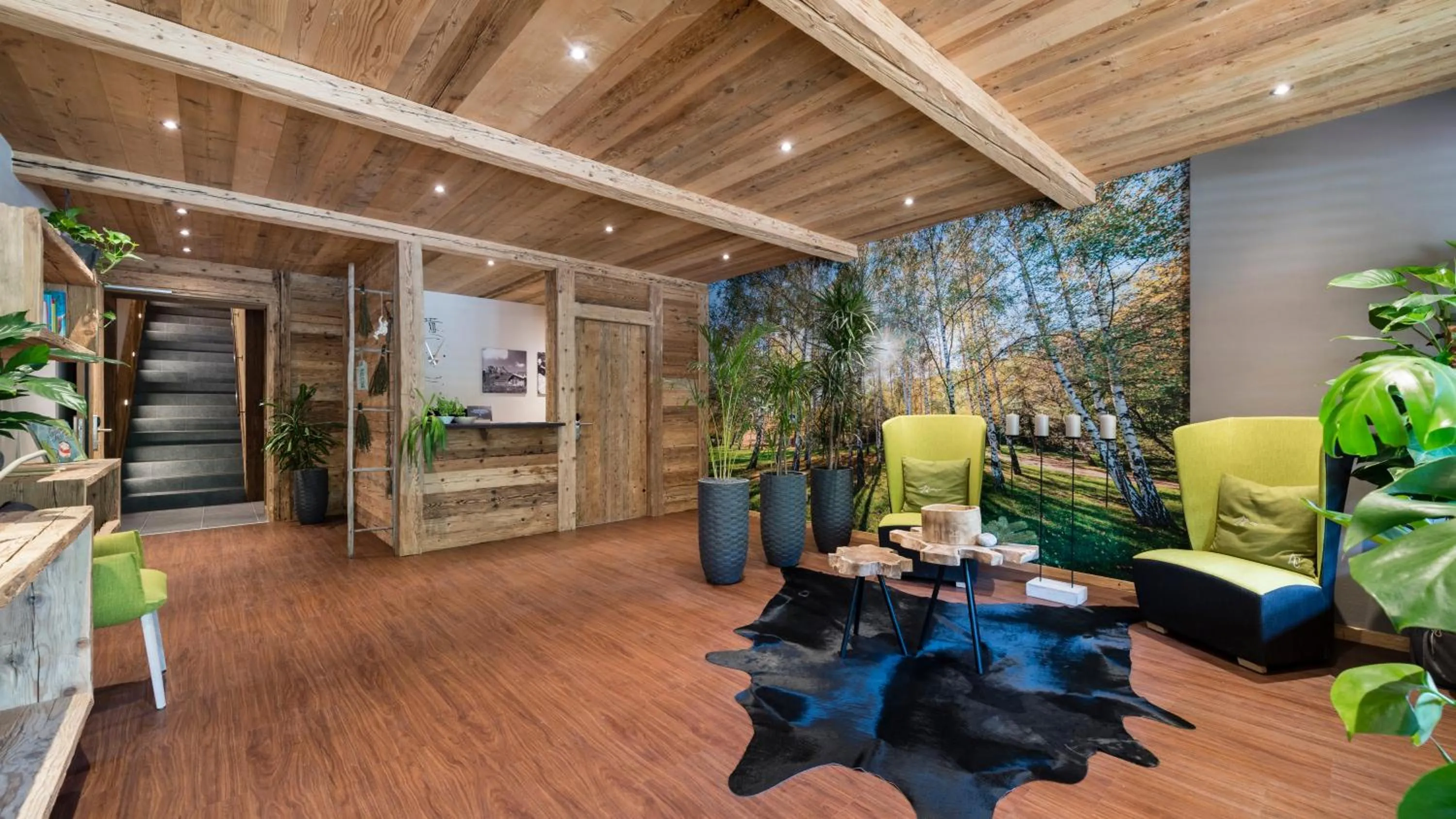 Lobby or reception in Aurina Lodges