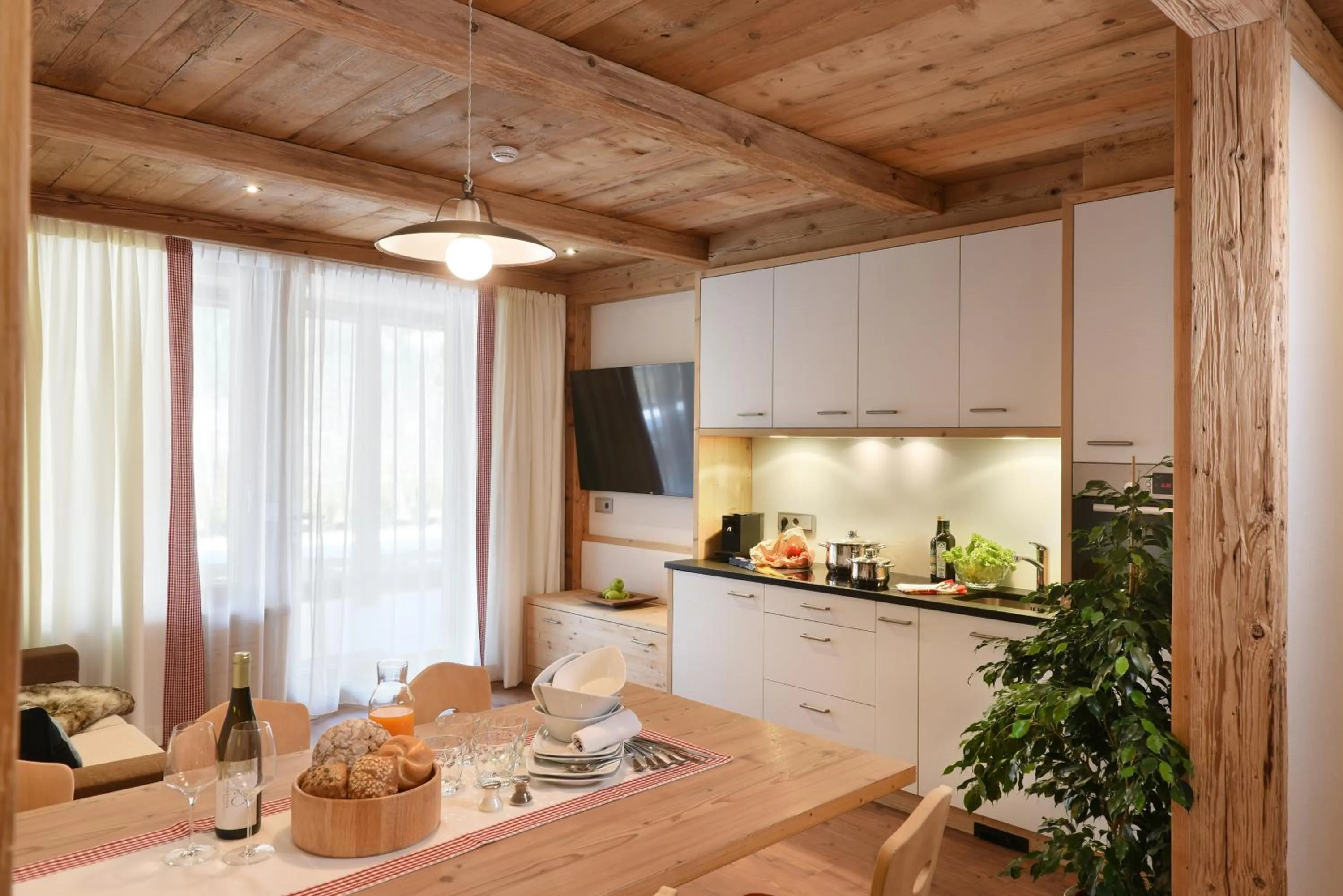 Dining area in Aurina Lodges
