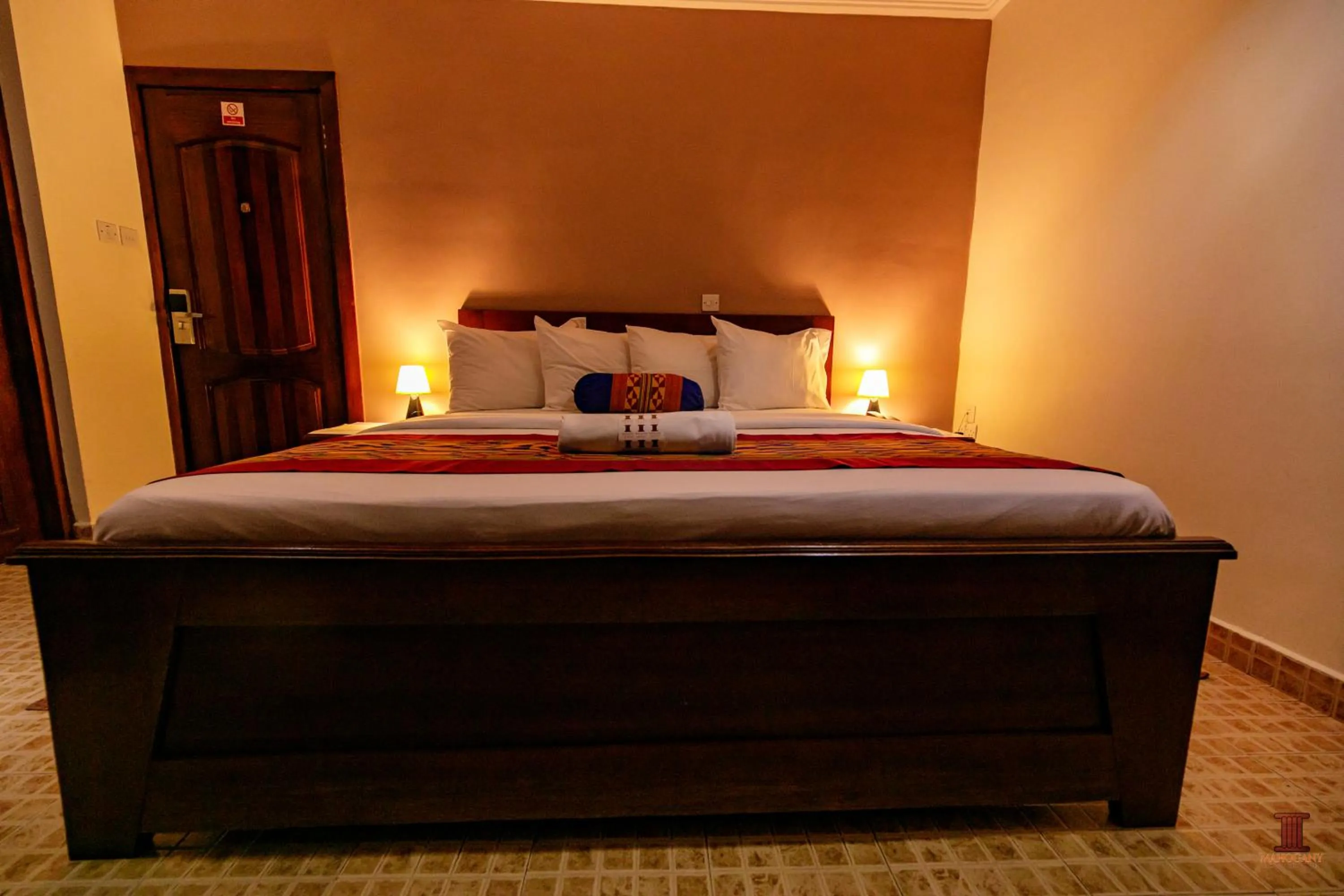 Bed in Mahogany Lodge, Cantonments