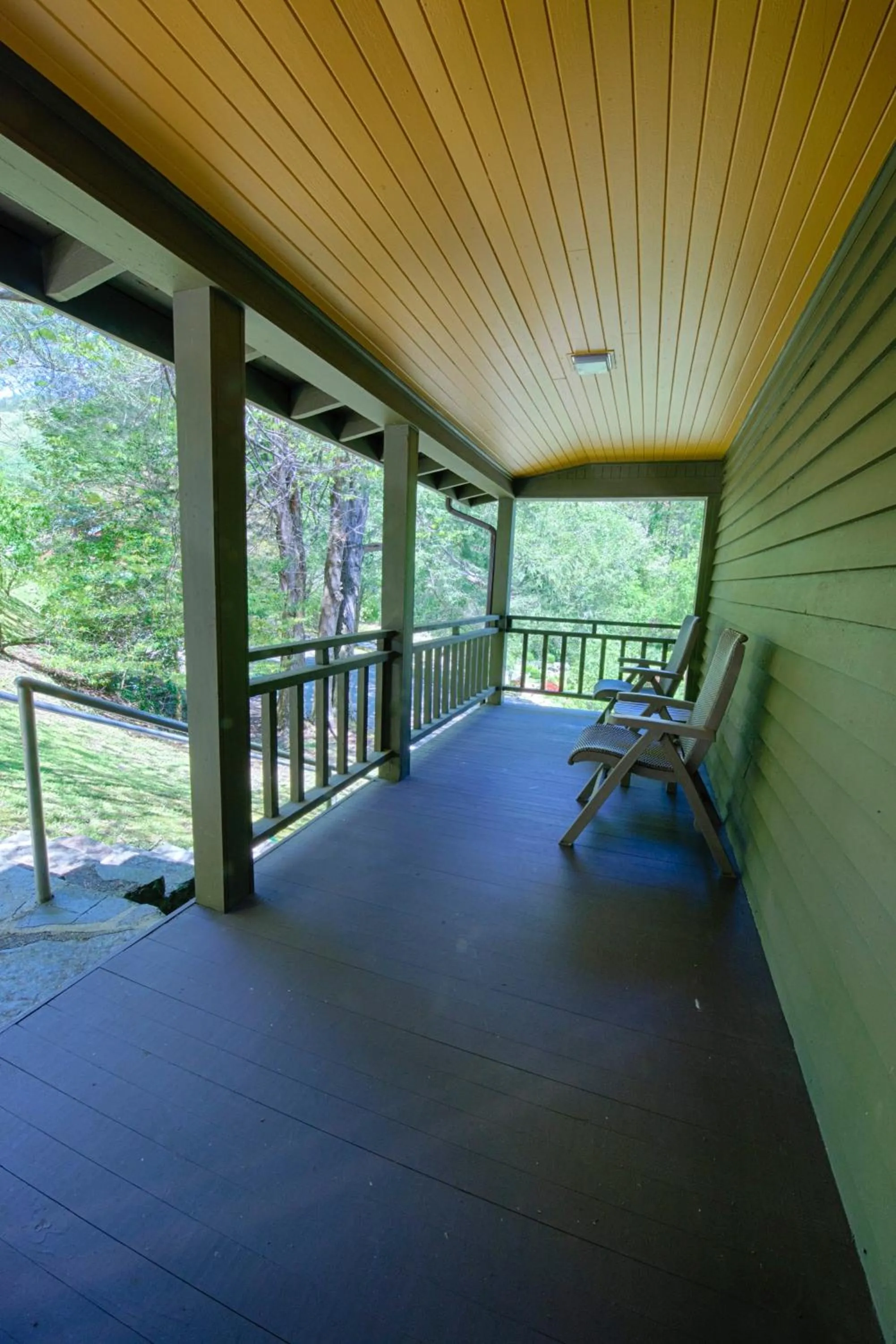Patio in Historic Tapoco Lodge Resort