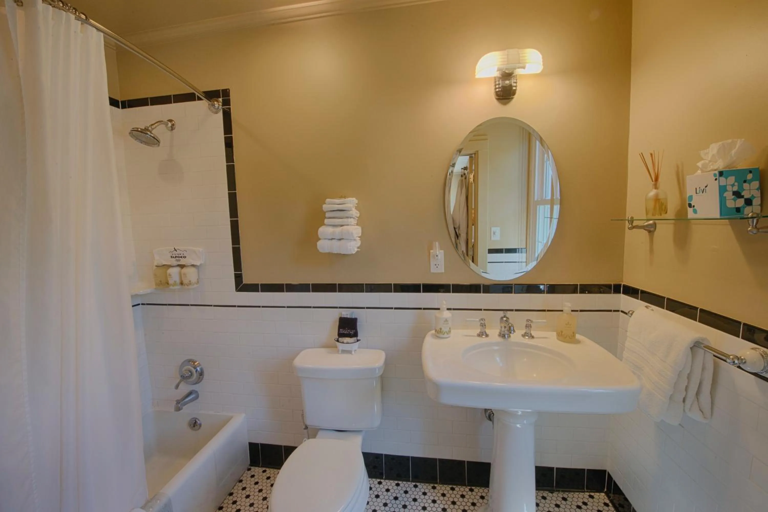 Shower in Historic Tapoco Lodge Resort