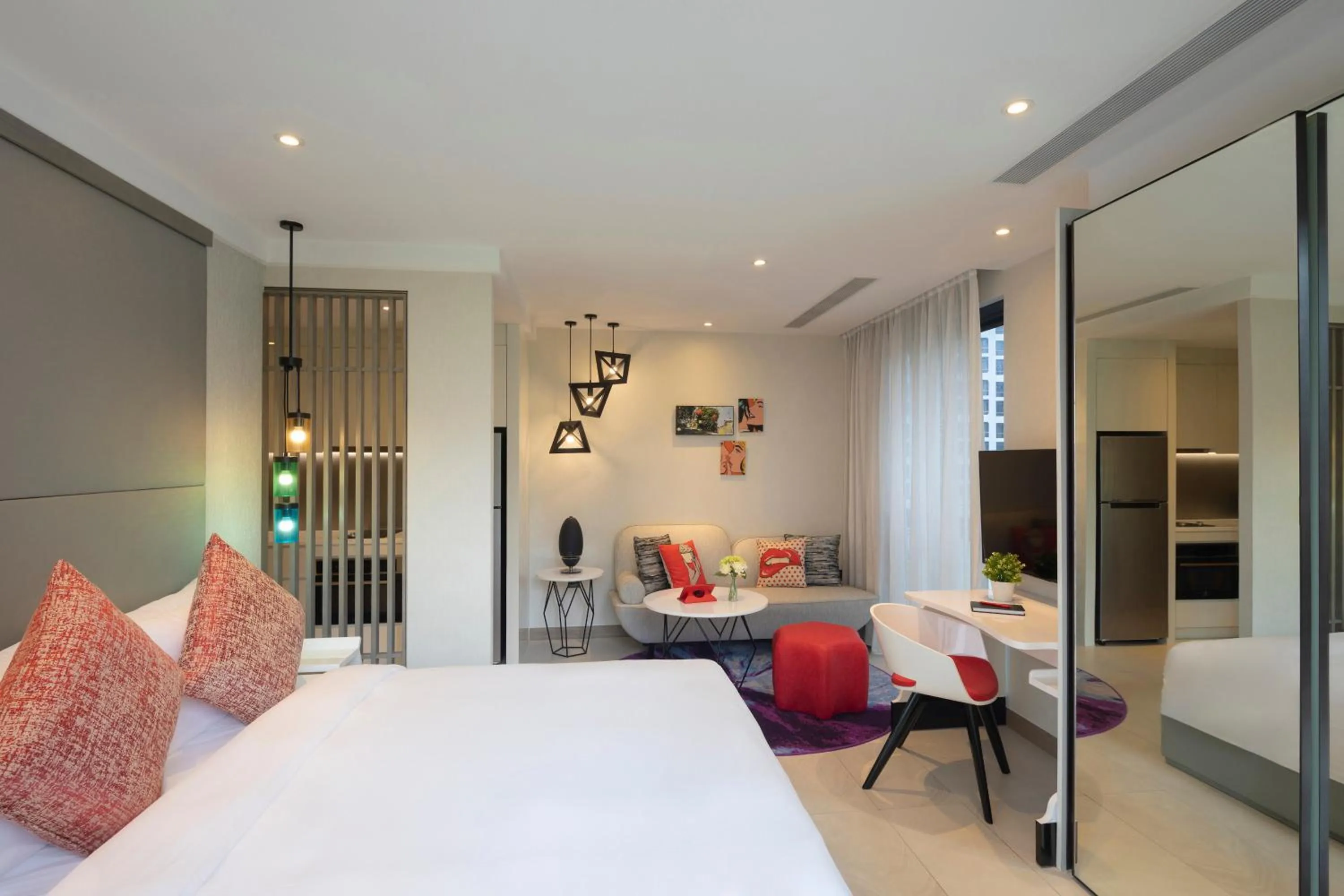 Bed in Oakwood Studios Singapore