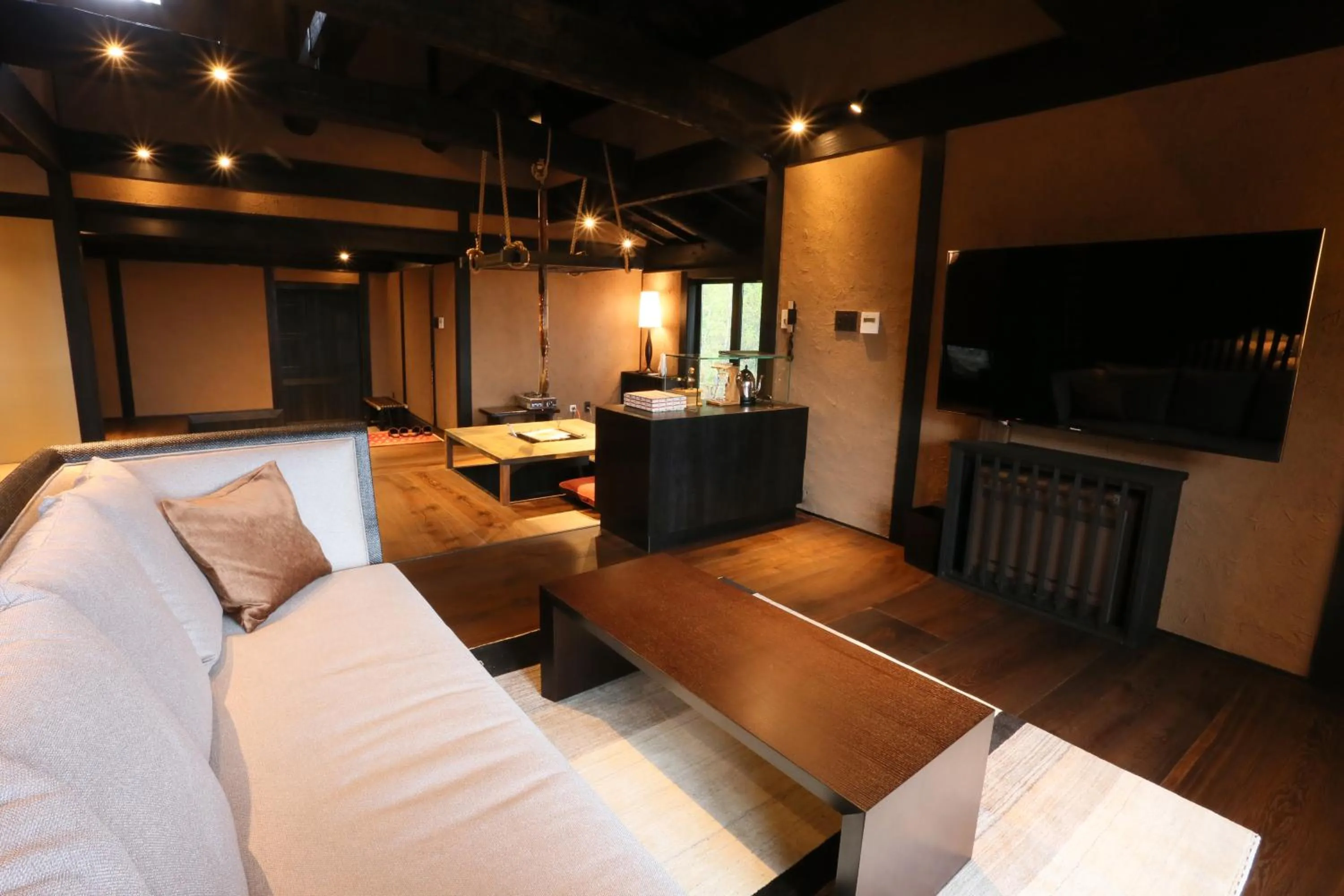 Living room in Gekkoju Kurokawa