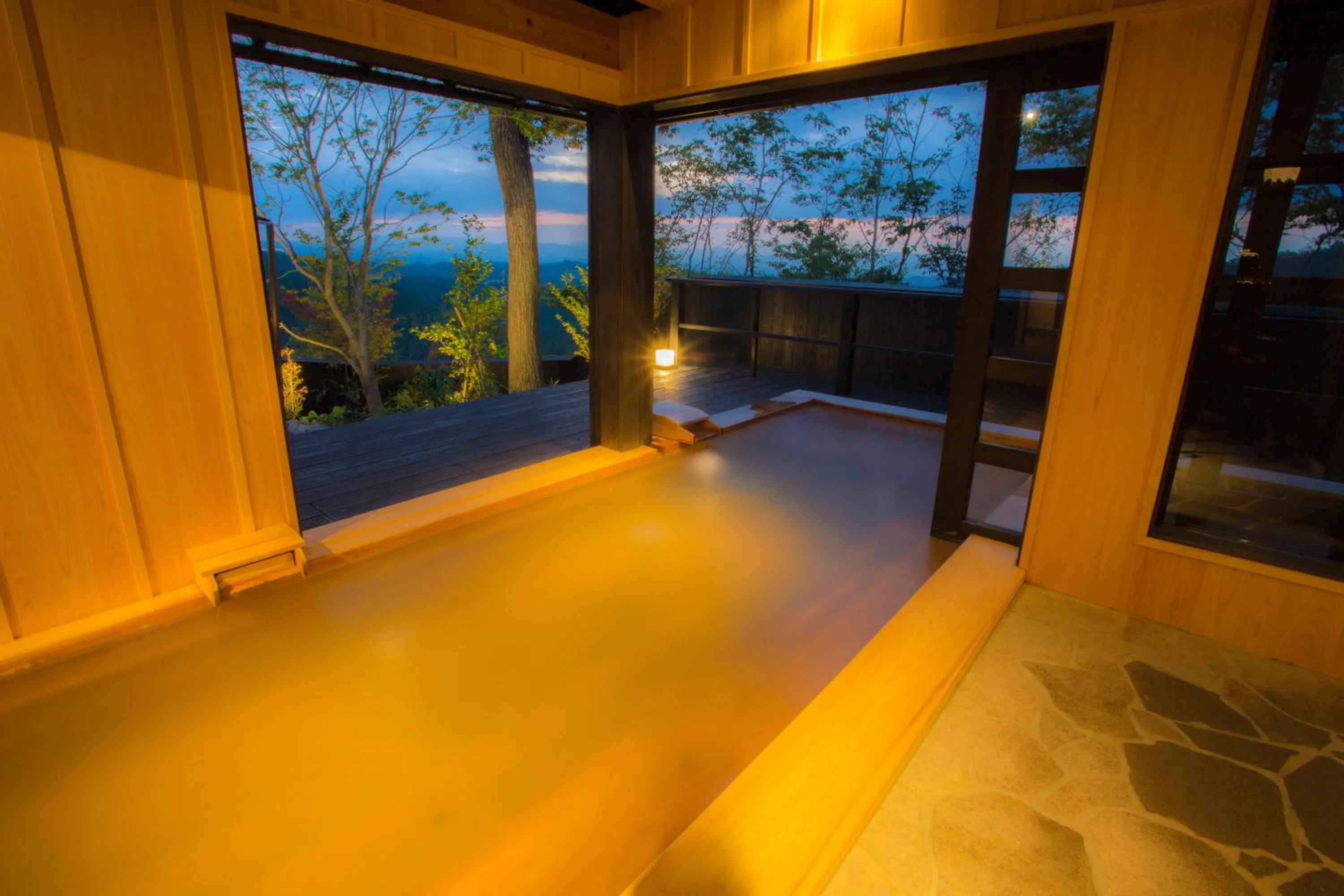 Hot Spring Bath in Gekkoju Kurokawa