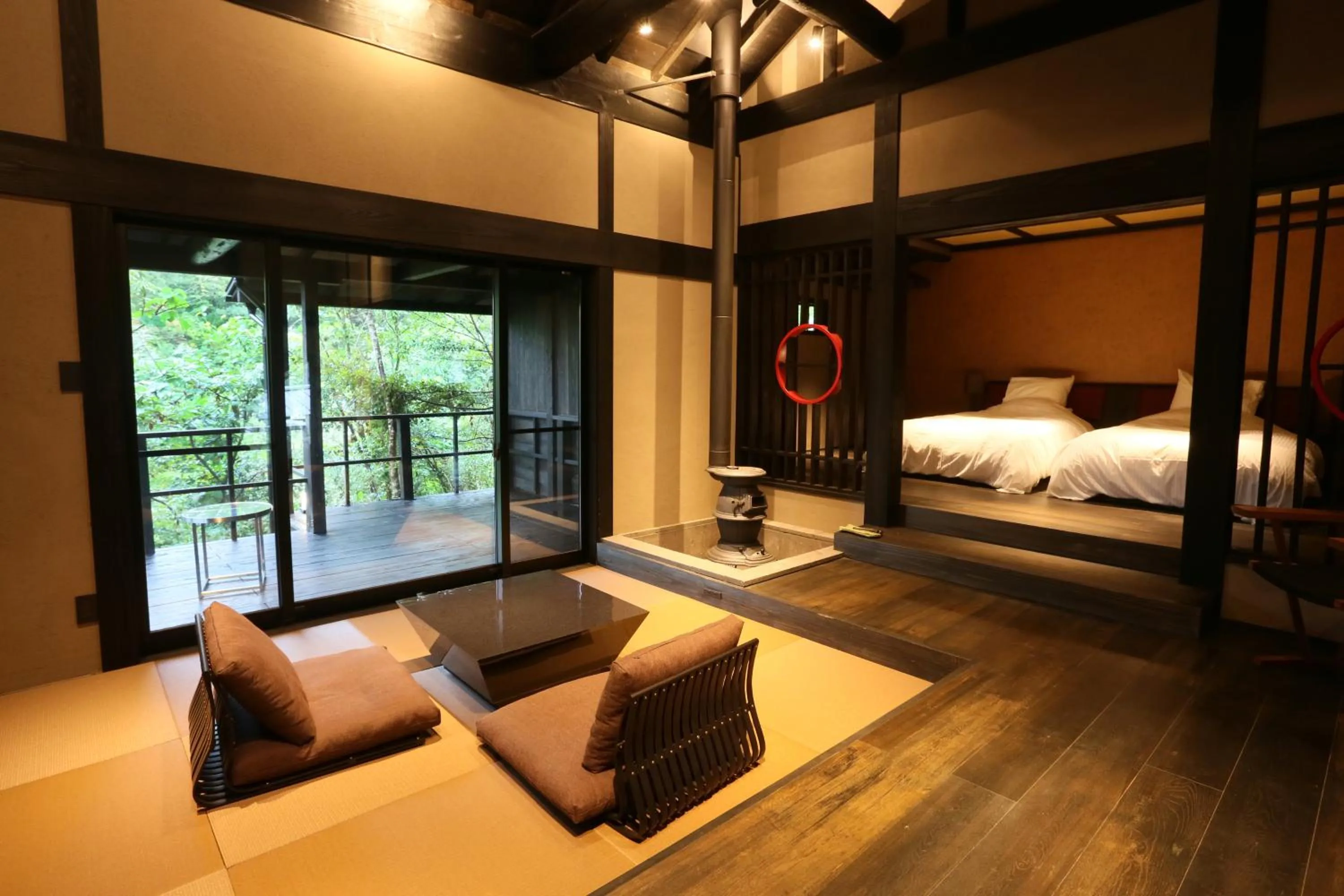 Photo of the whole room, Bed in Gekkoju Kurokawa