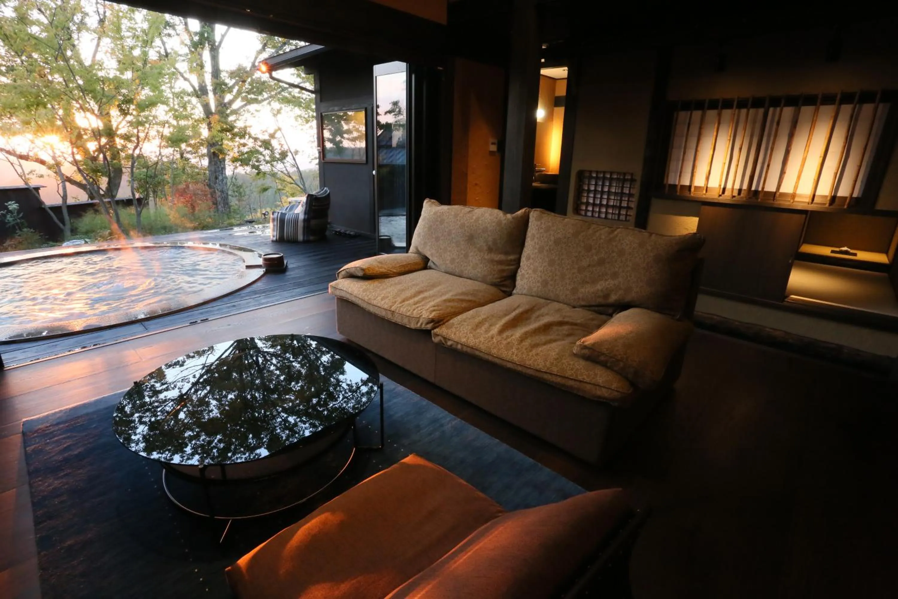 Hot Spring Bath in Gekkoju Kurokawa