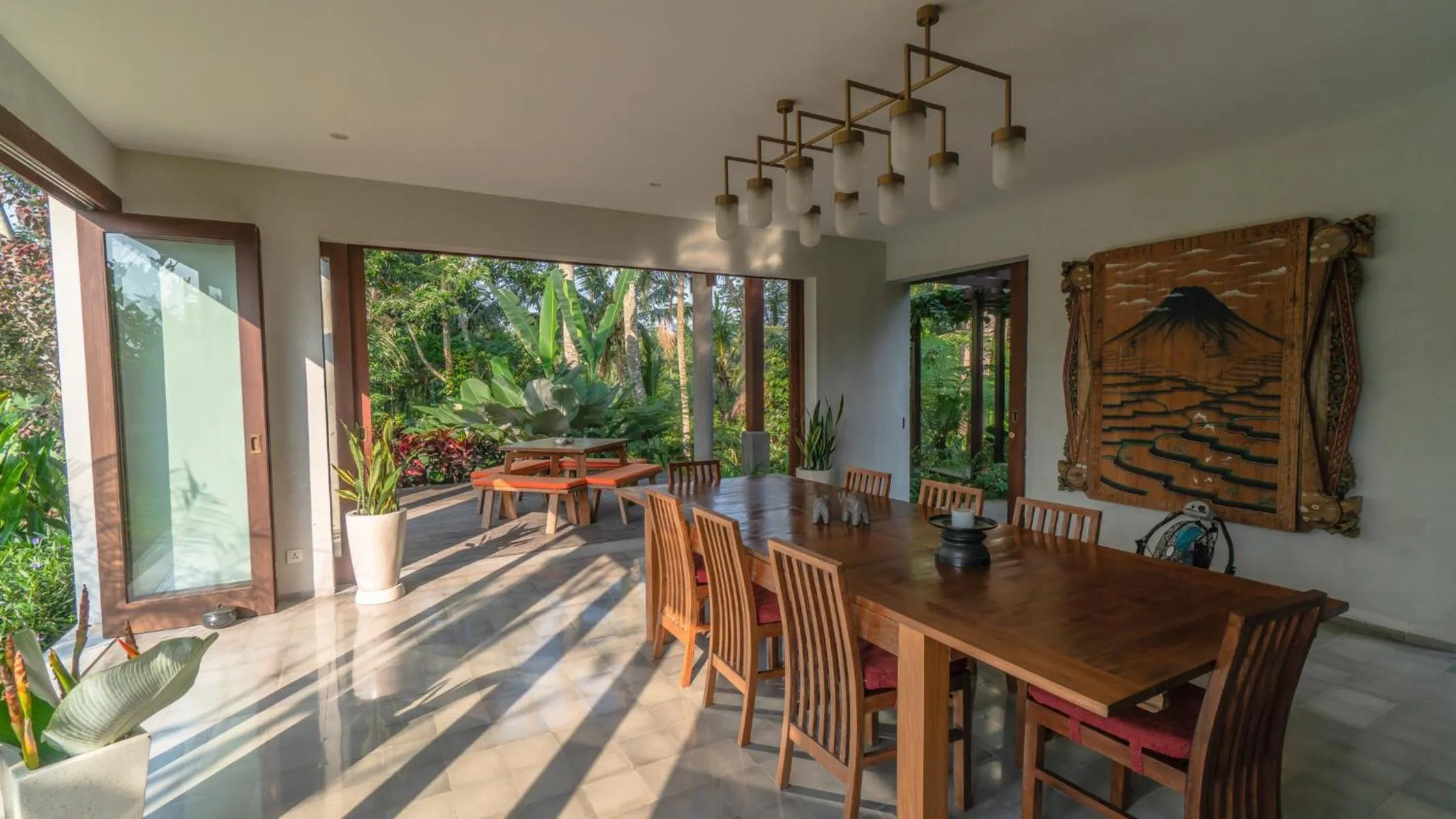 Dining area in Amala Villas Ubud by Nakula