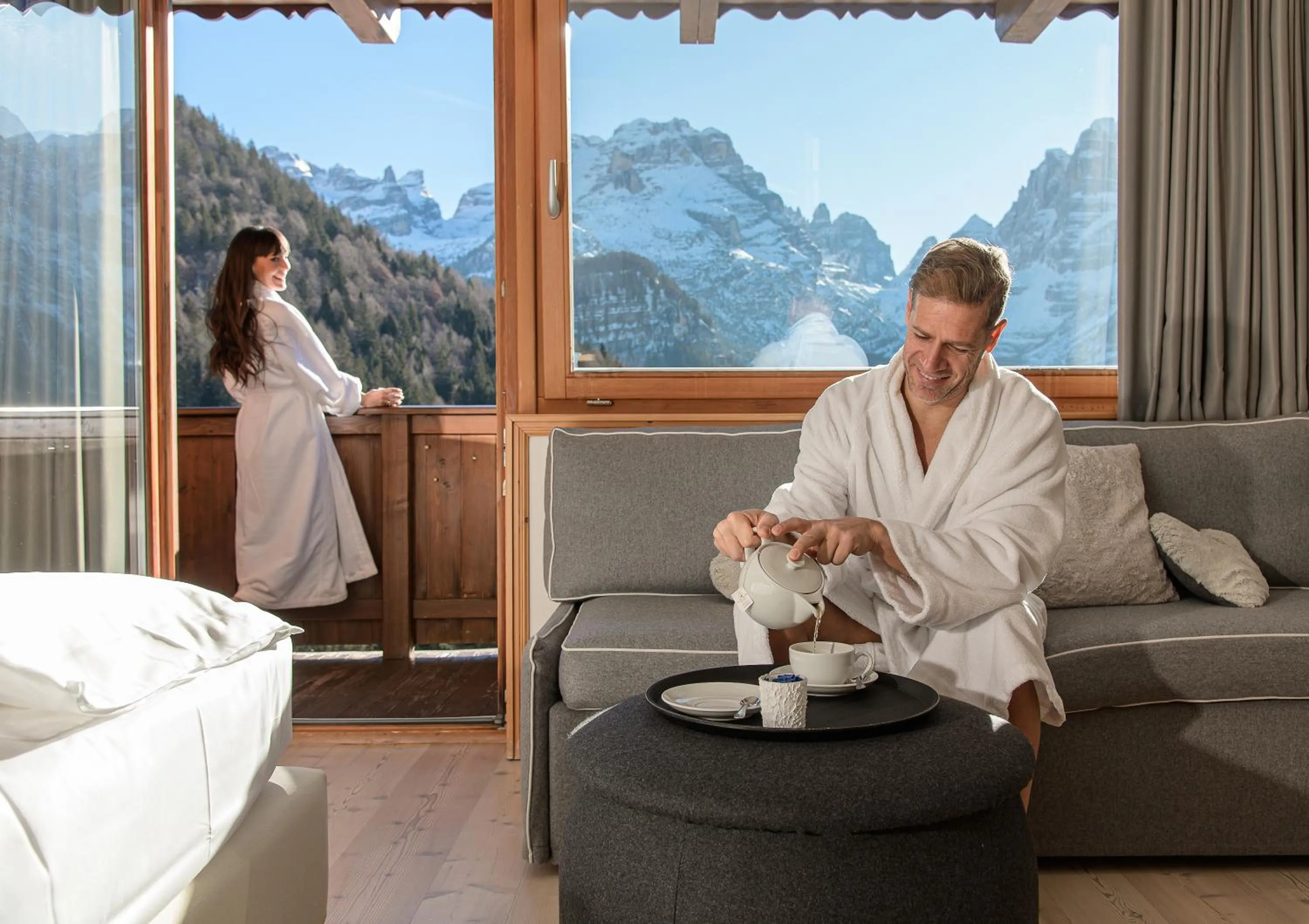 Bedroom in Bio Hotel Hermitage