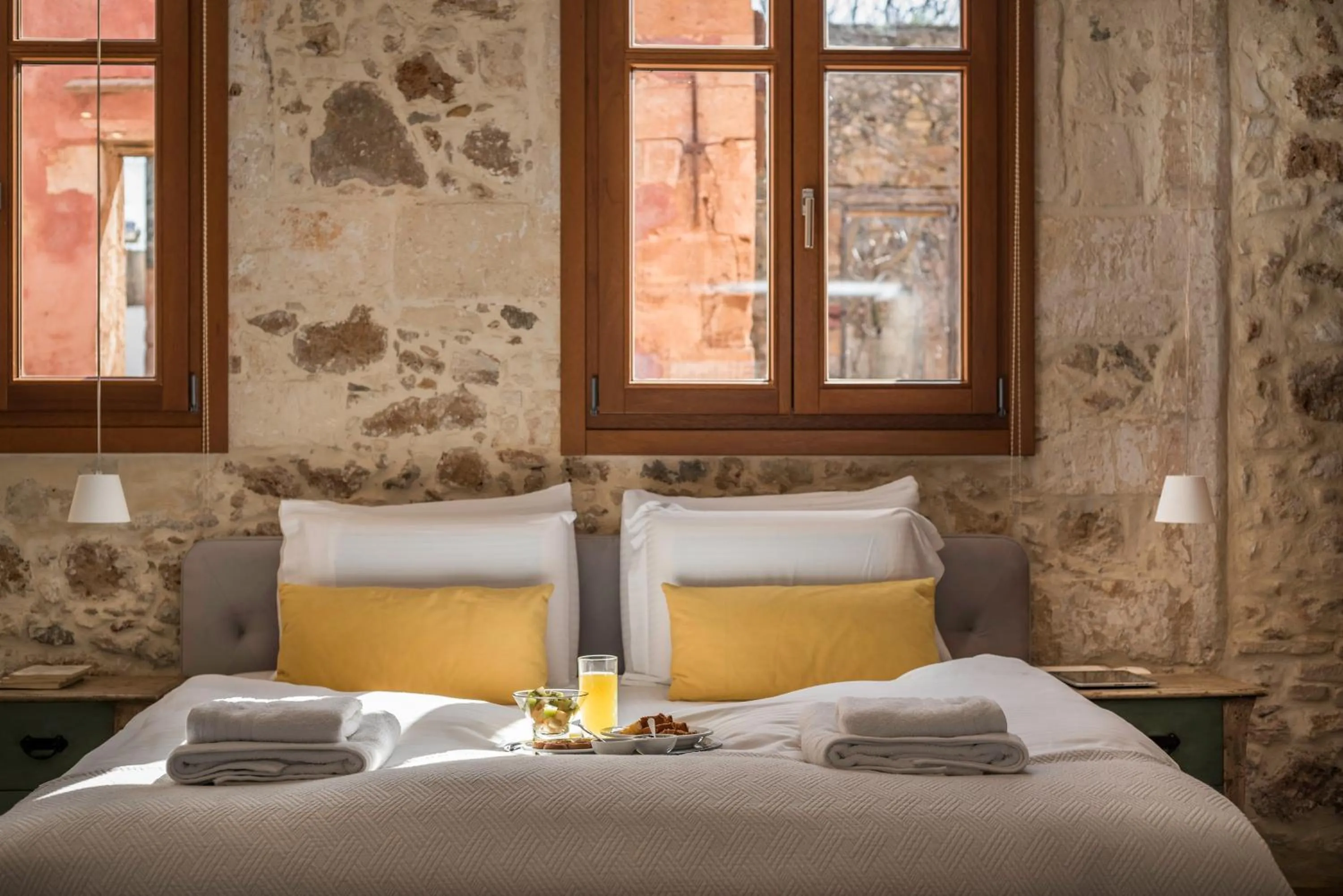 Bed in Residenza Vranas Boutique Hotel
