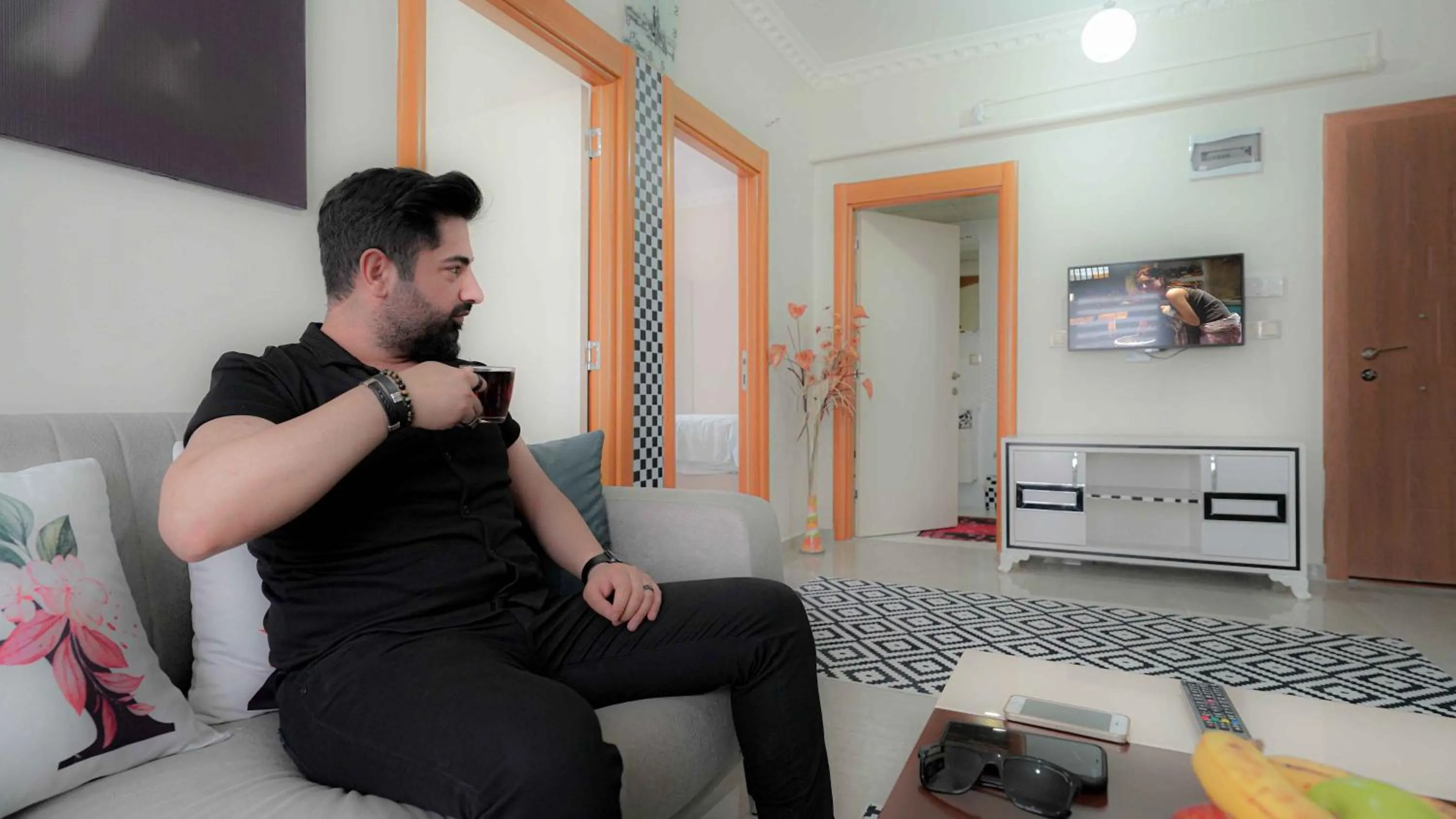 Communal lounge/ TV room in Duman Safir Rezidans