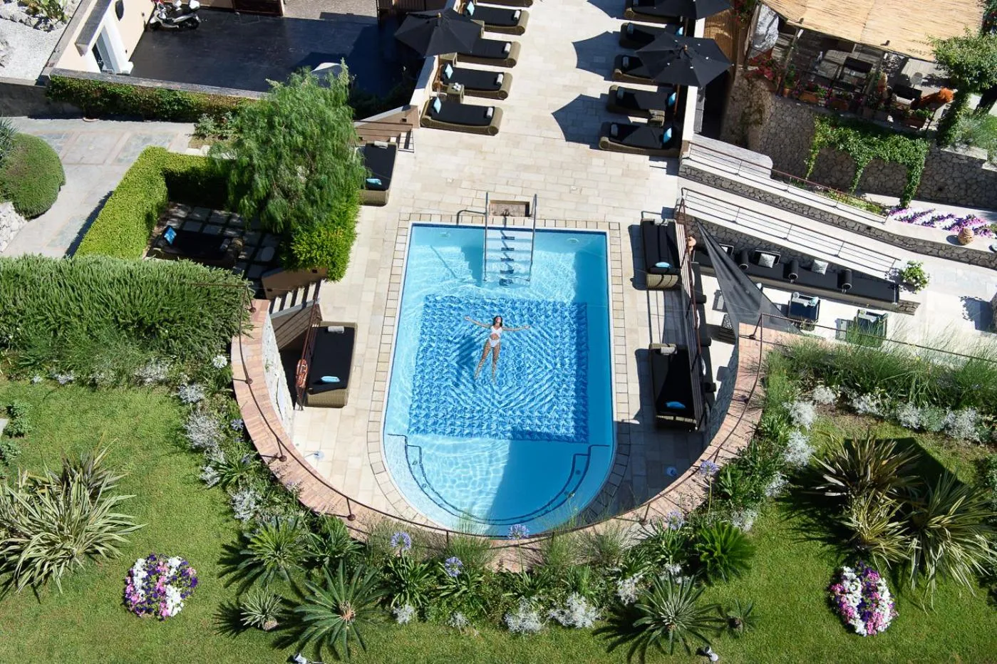 Bird's eye view in Villa Marina Capri
