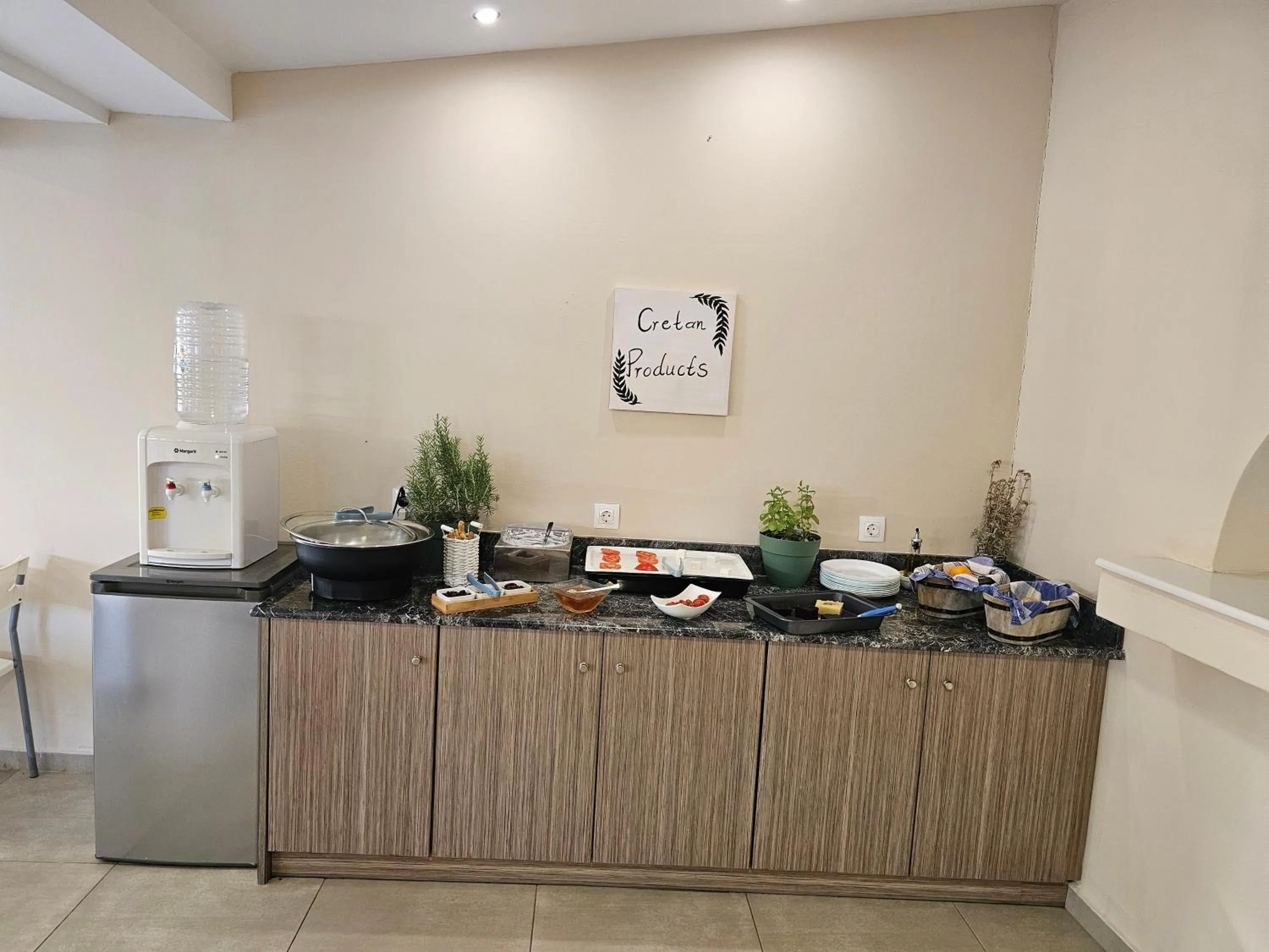 Buffet breakfast in The Santo George Beach Resort