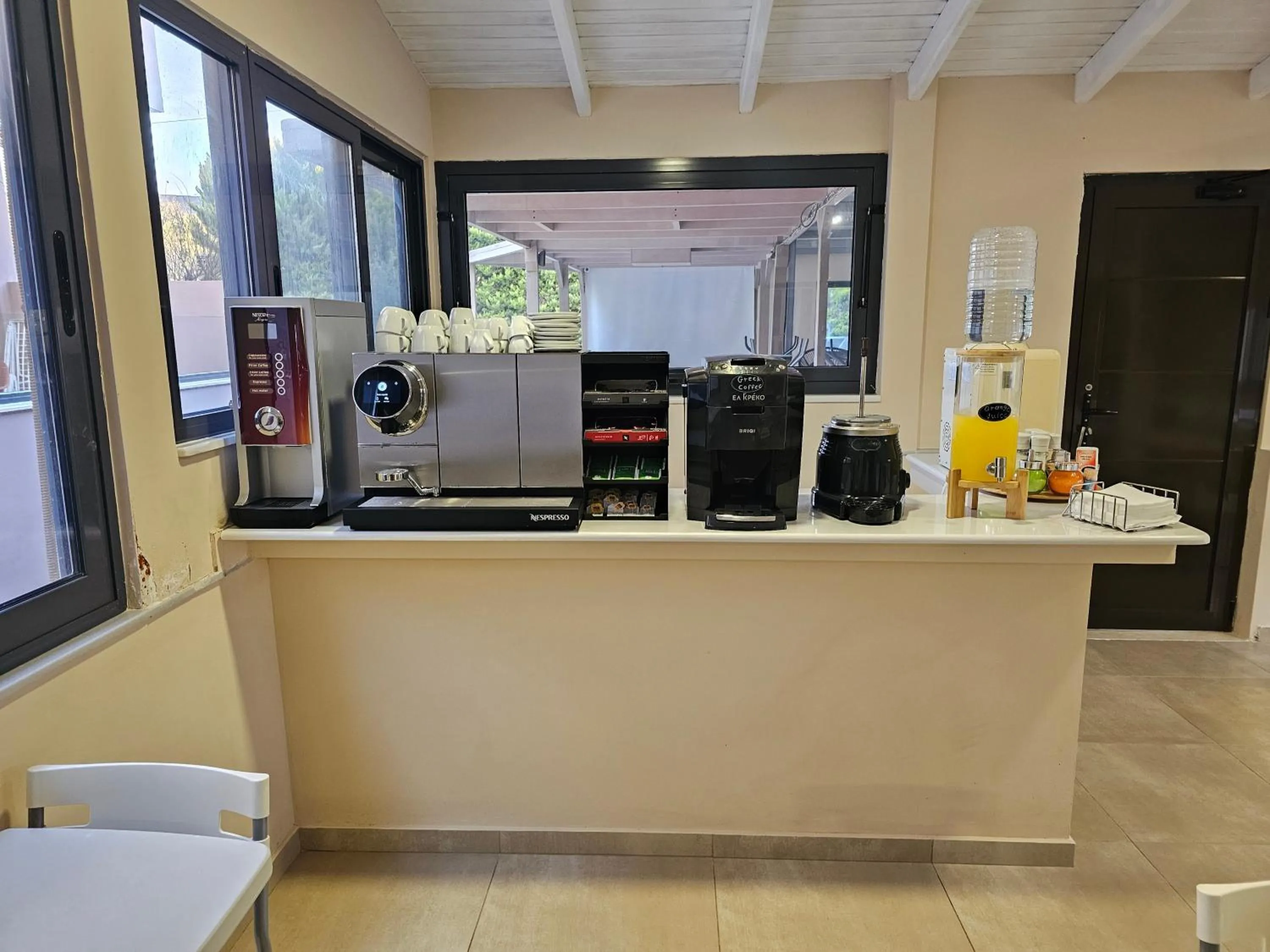 Buffet breakfast in The Santo George Beach Resort