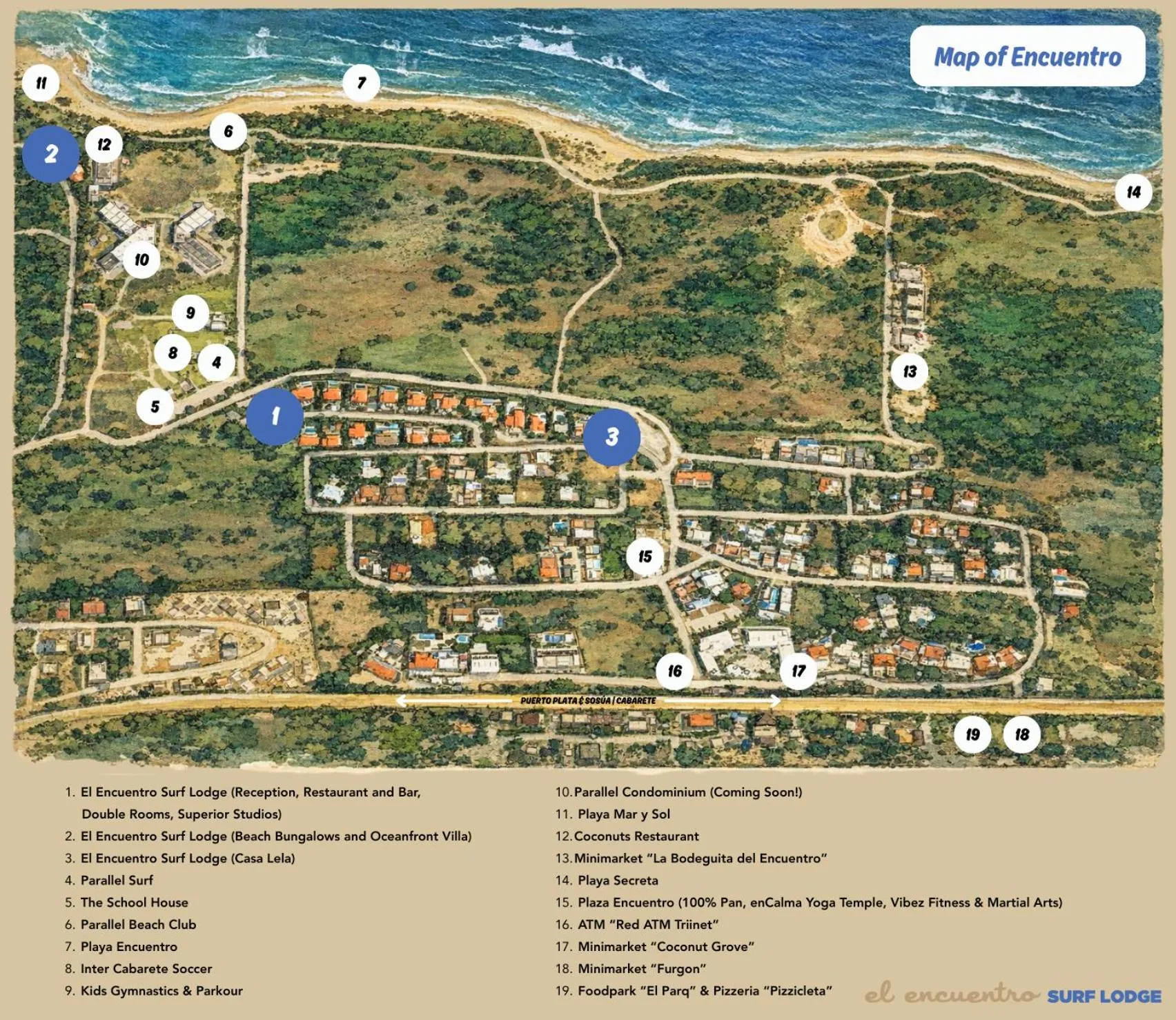Restaurant/places to eat in El Encuentro Surf Lodge