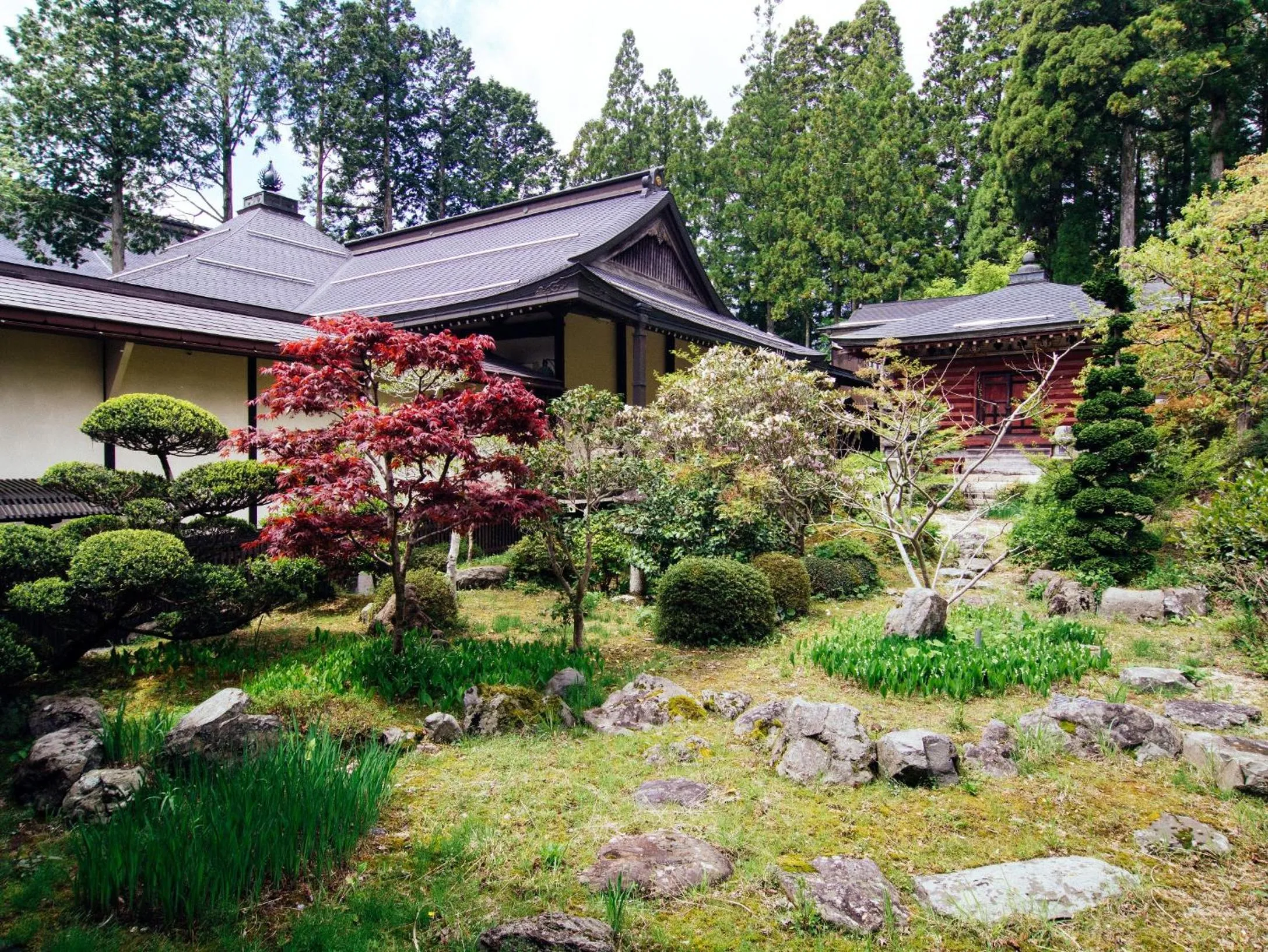 Garden in Koyasan Shukubo Jokiin