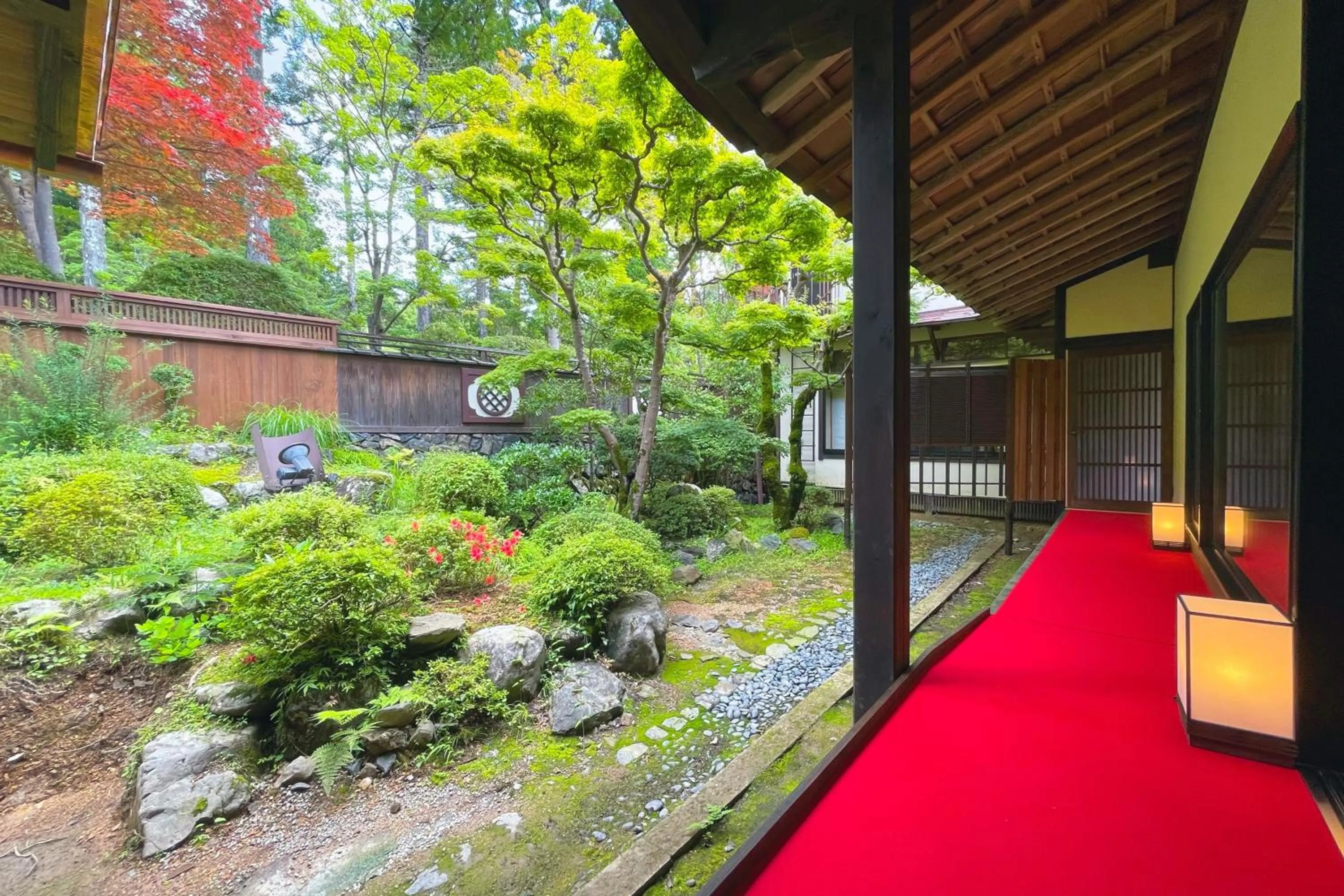 Garden in Koyasan Shukubo Jokiin