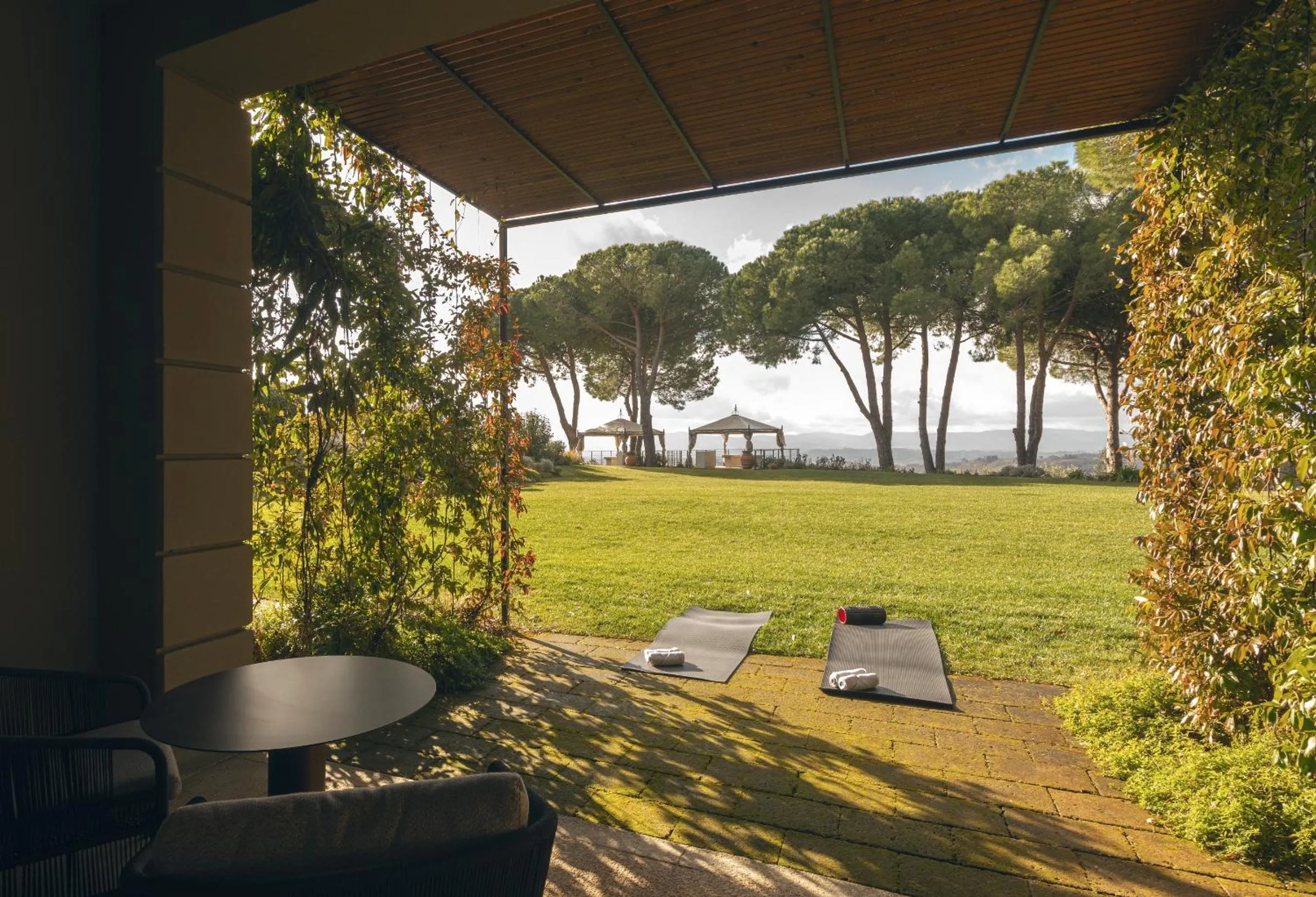 Garden view in Castelfalfi