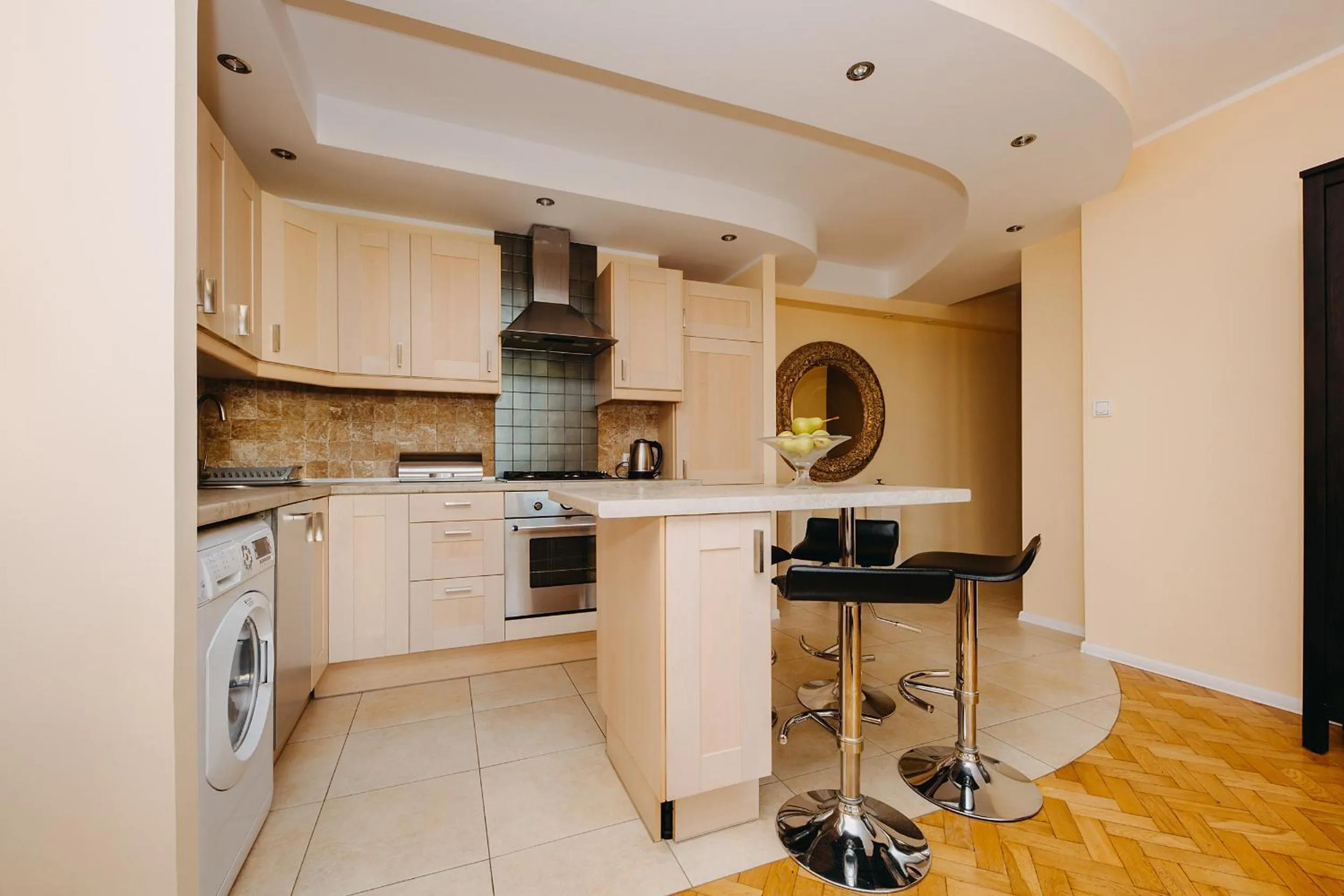 Kitchen or kitchenette in ShortStayPoland Warecka (B2)