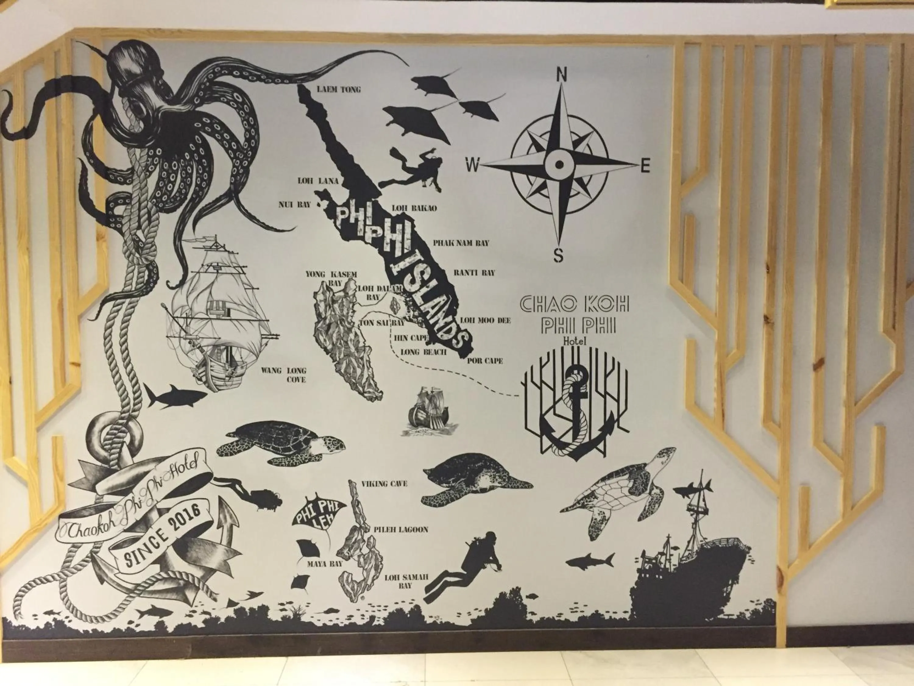 Decorative detail in ChaoKoh Phi Phi Hotel and Resort- SHA Extra Plus