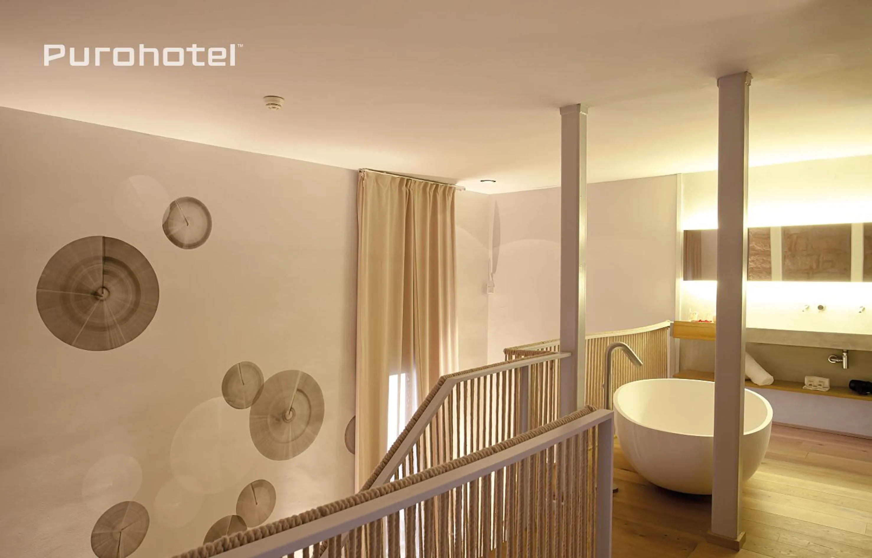 Bathroom, Bed in Purohotel Palma