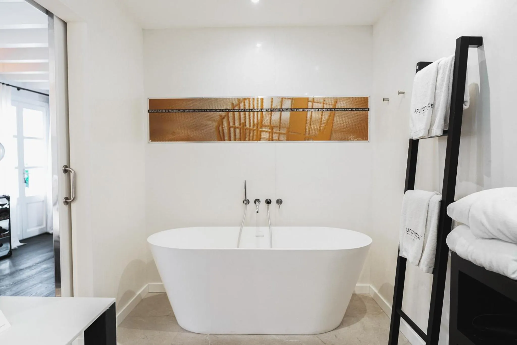 Bathroom, Bed in Purohotel Palma