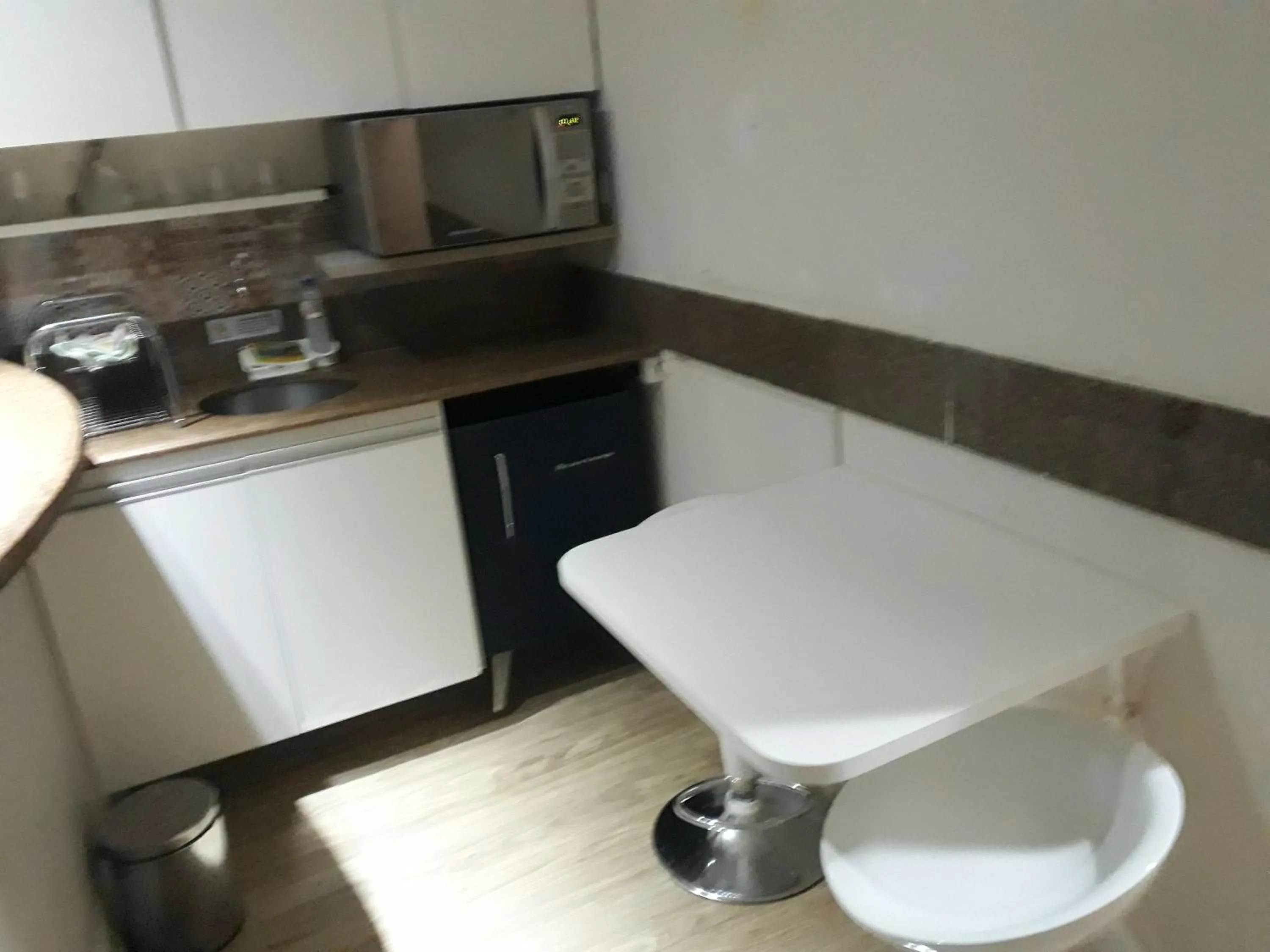 Kitchen or kitchenette in Hotel Victory Business Flat Beira Mar Tambaú