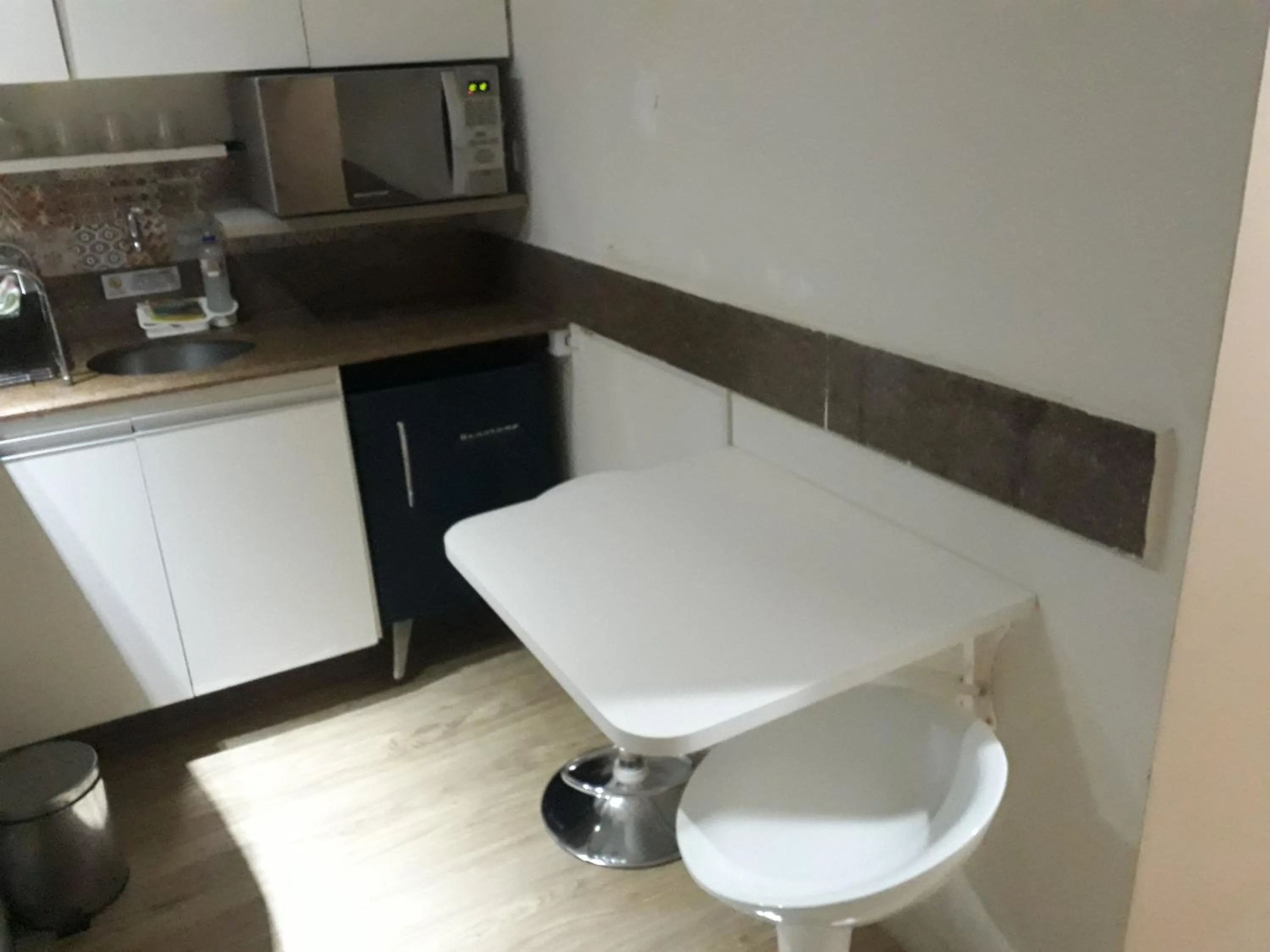 Kitchen or kitchenette in Hotel Victory Business Flat Beira Mar Tambaú
