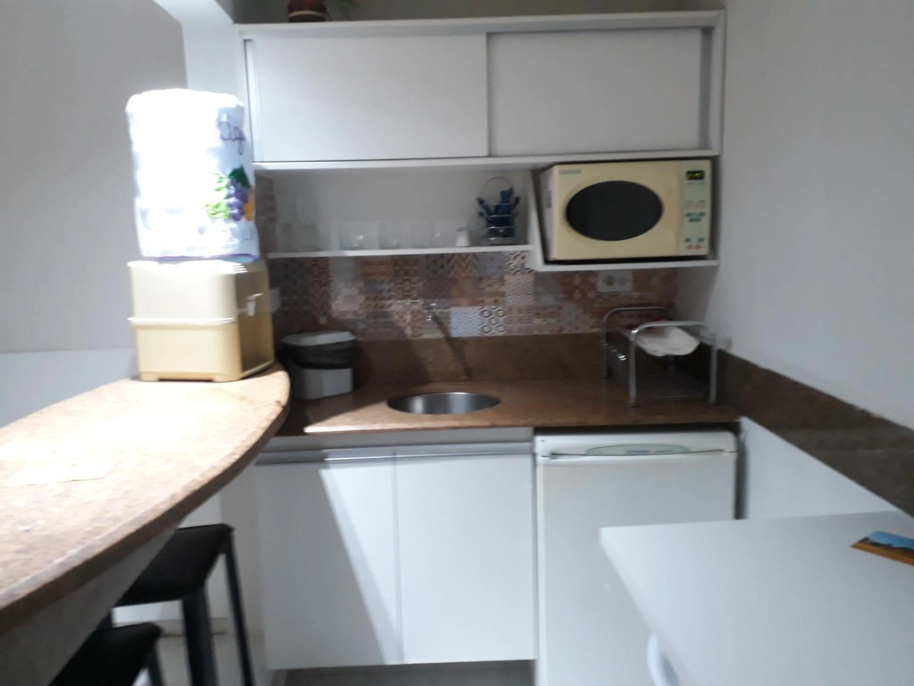 Kitchen or kitchenette in Hotel Victory Business Flat Beira Mar Tambaú