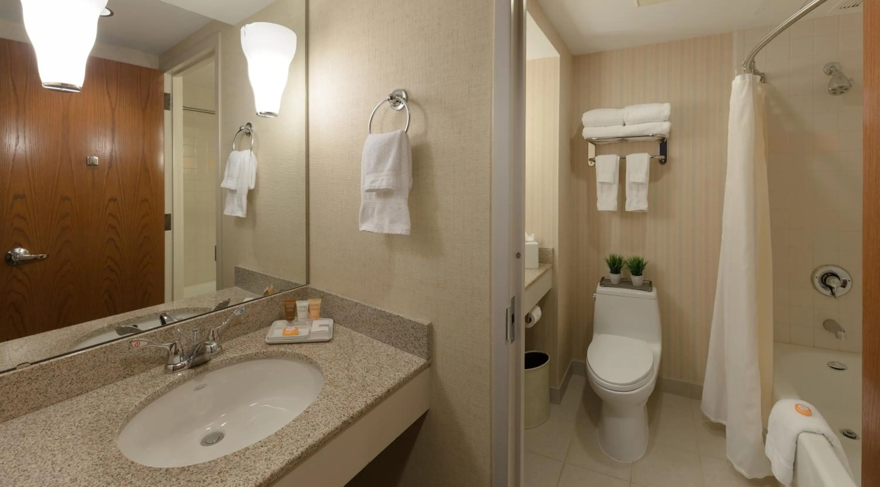 Shower in The Inn at Virginia Tech - On Campus